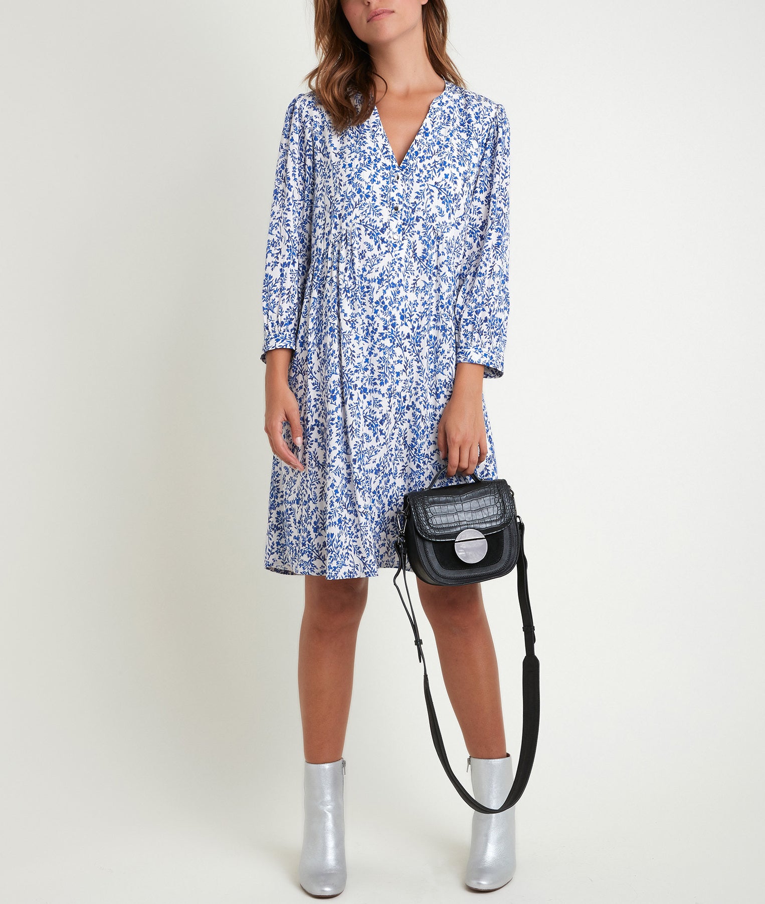 Robe imprimé fleuri Calypso Faume - seconde main