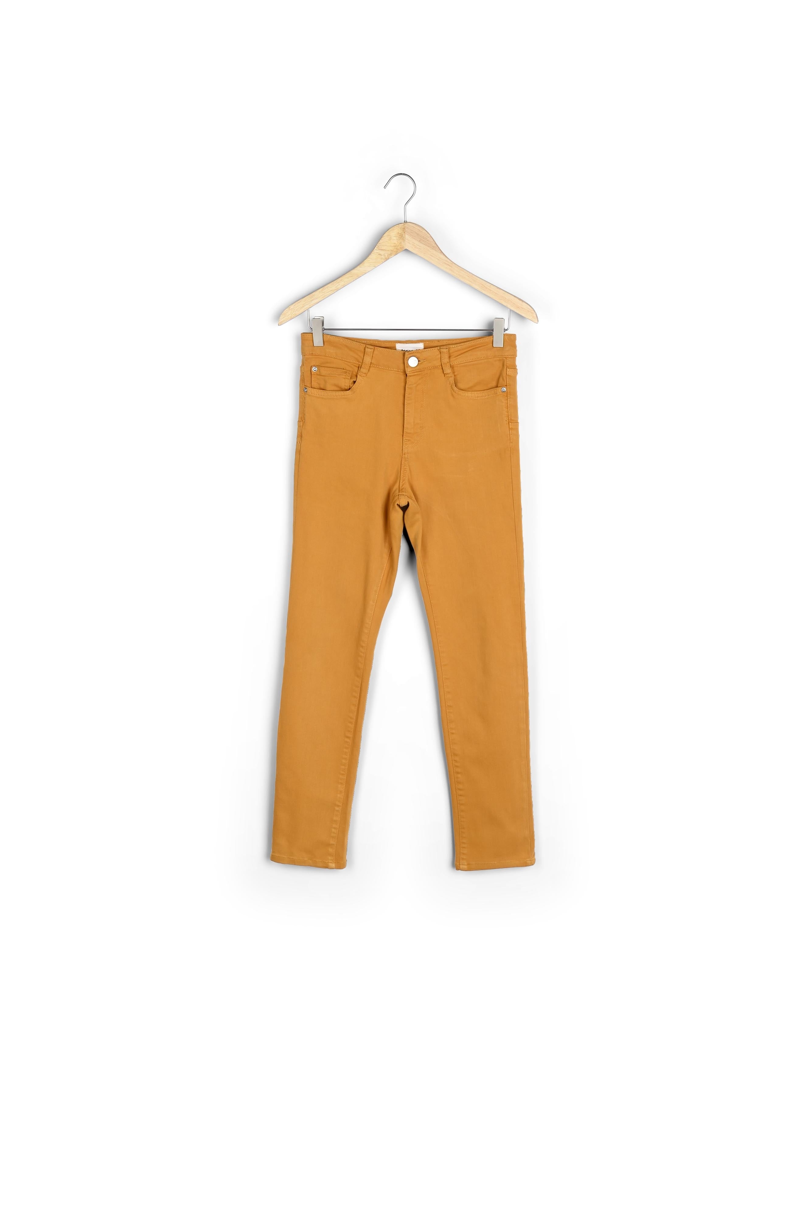 L'iconique : jean slim safran Suzy Faume - seconde main