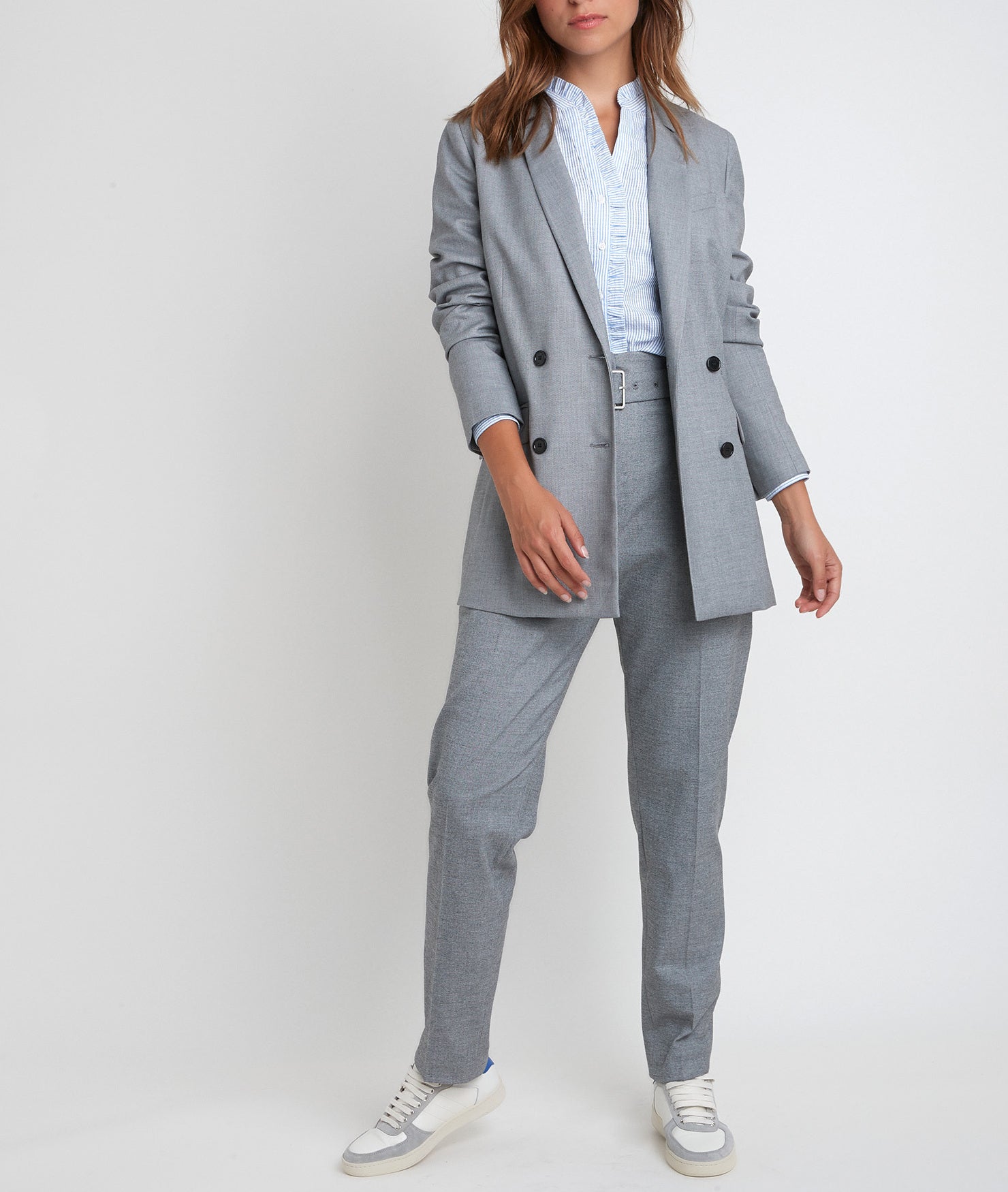 Veste tailleur croisée fil à fil Taly Faume - seconde main