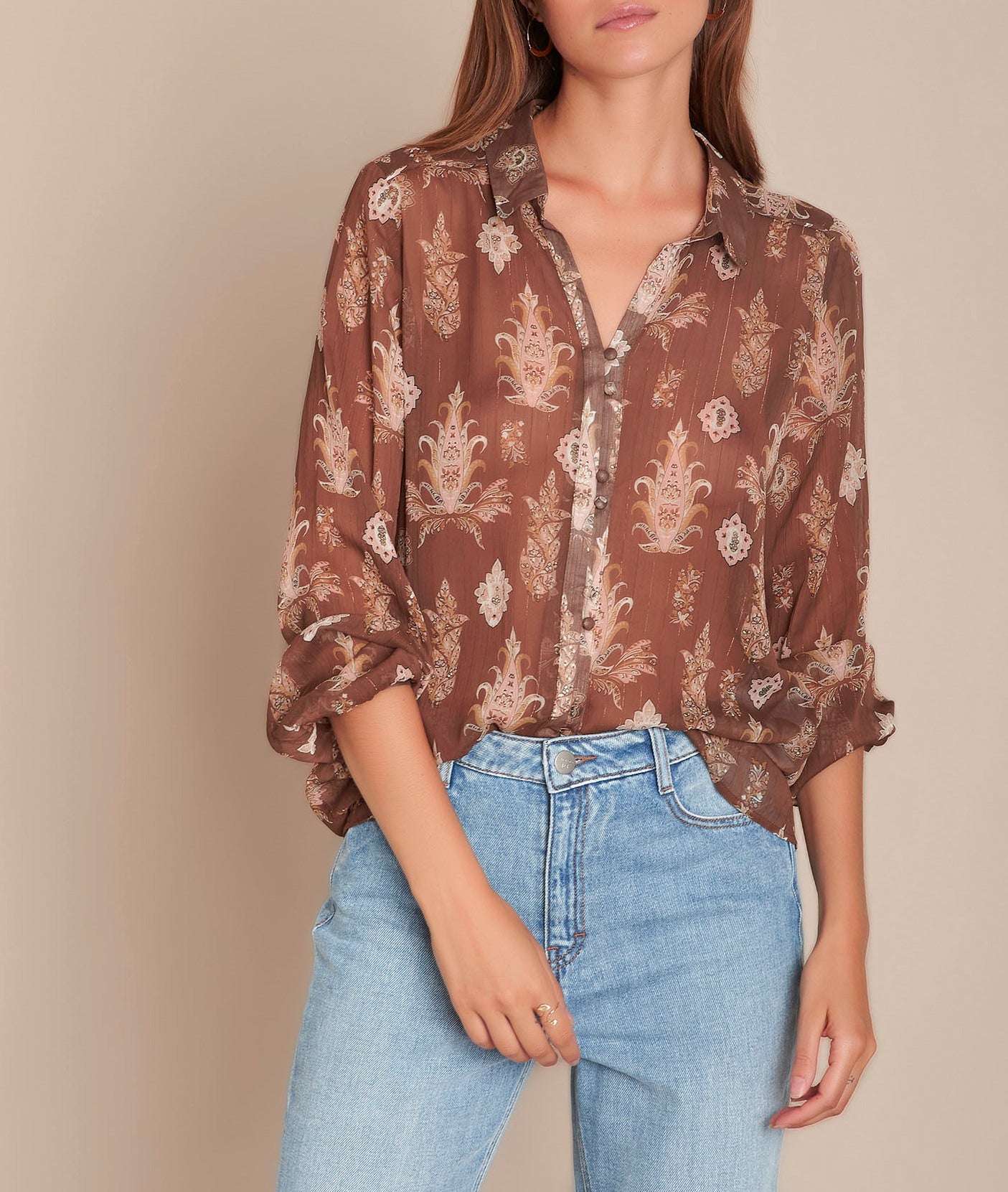 Blouse imprimée Meredith Faume - seconde main