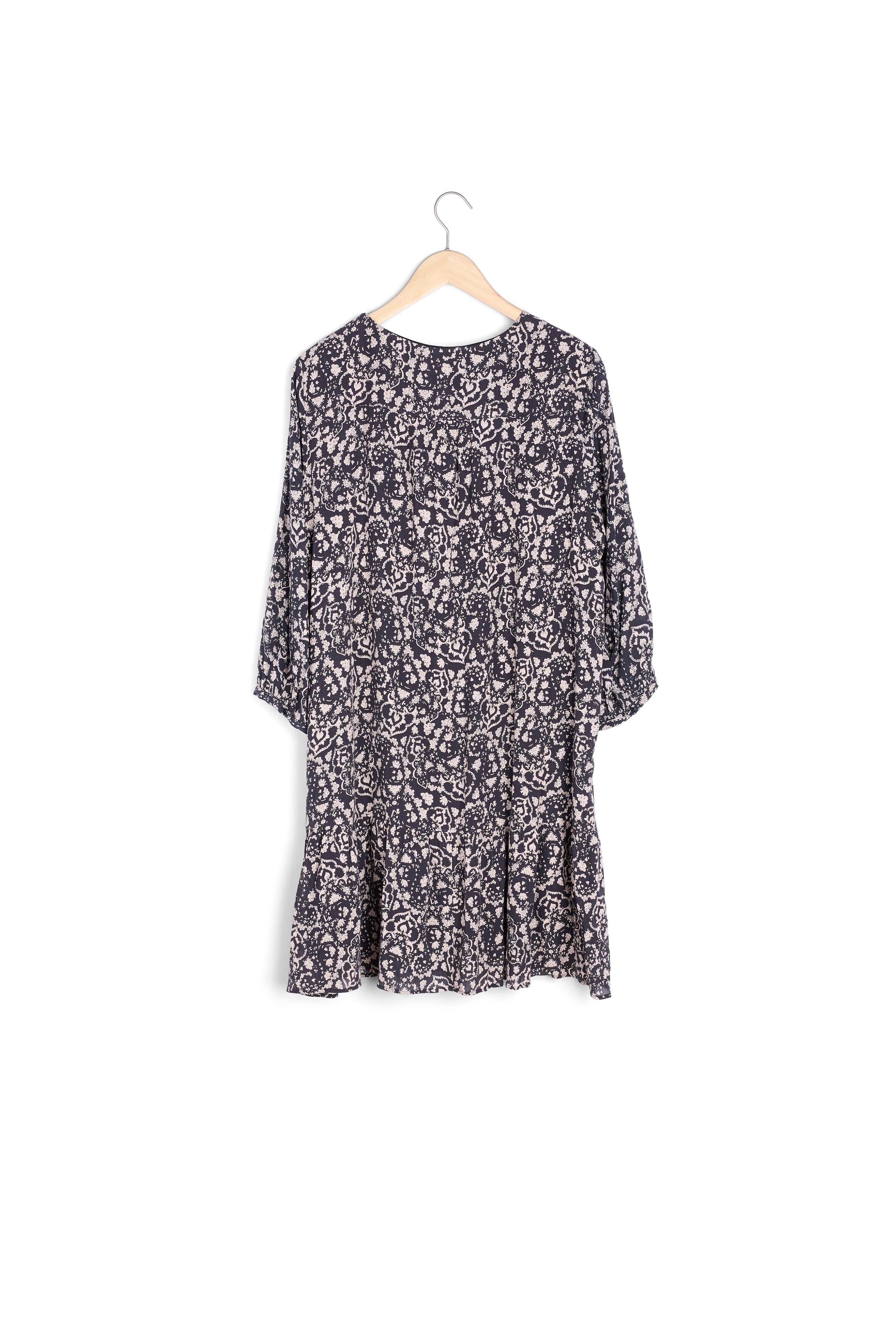 Robe courte noire imprimée HAFIDA Faume - seconde main