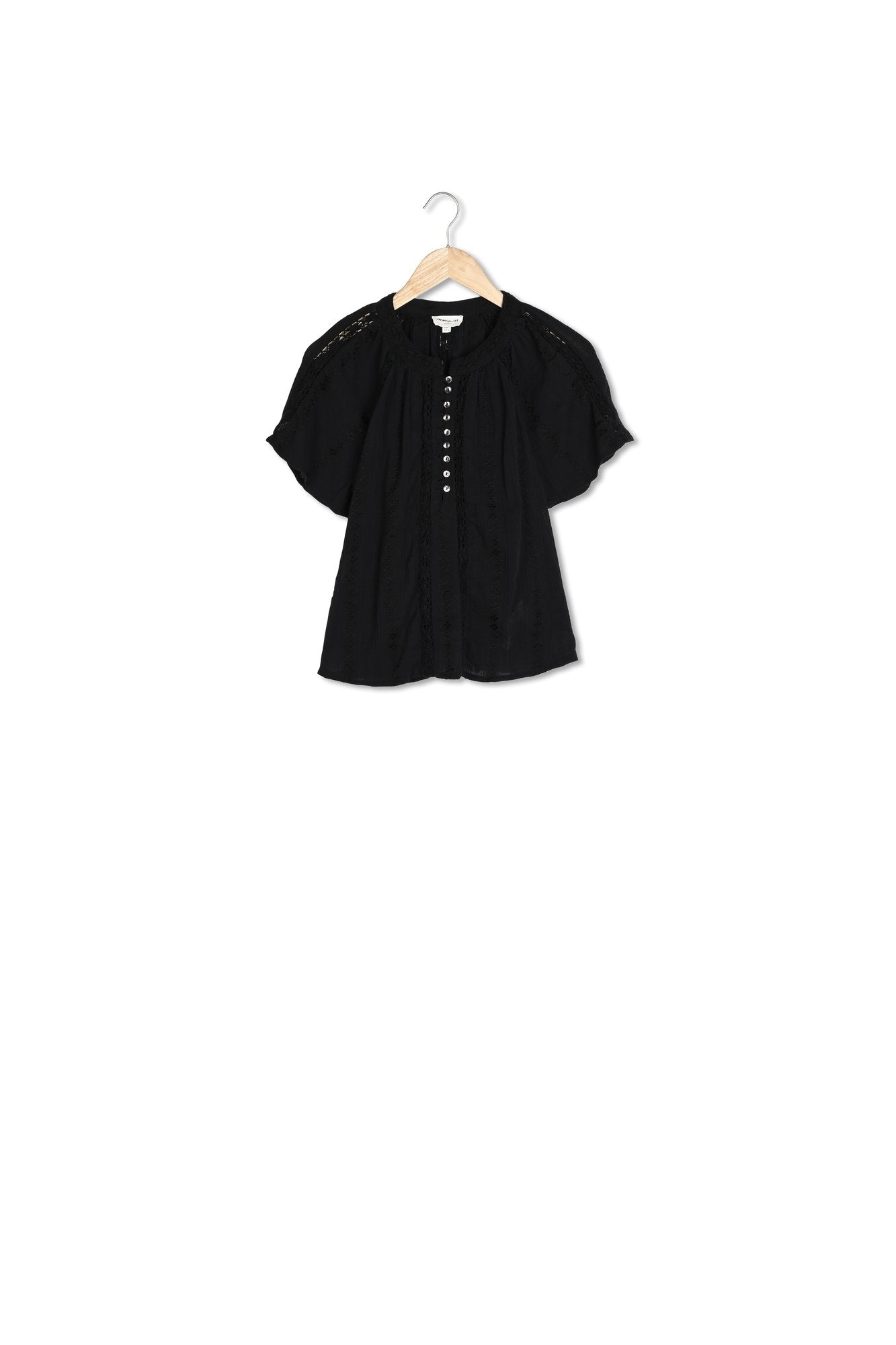 Blouse brodée Cherry Faume - seconde main