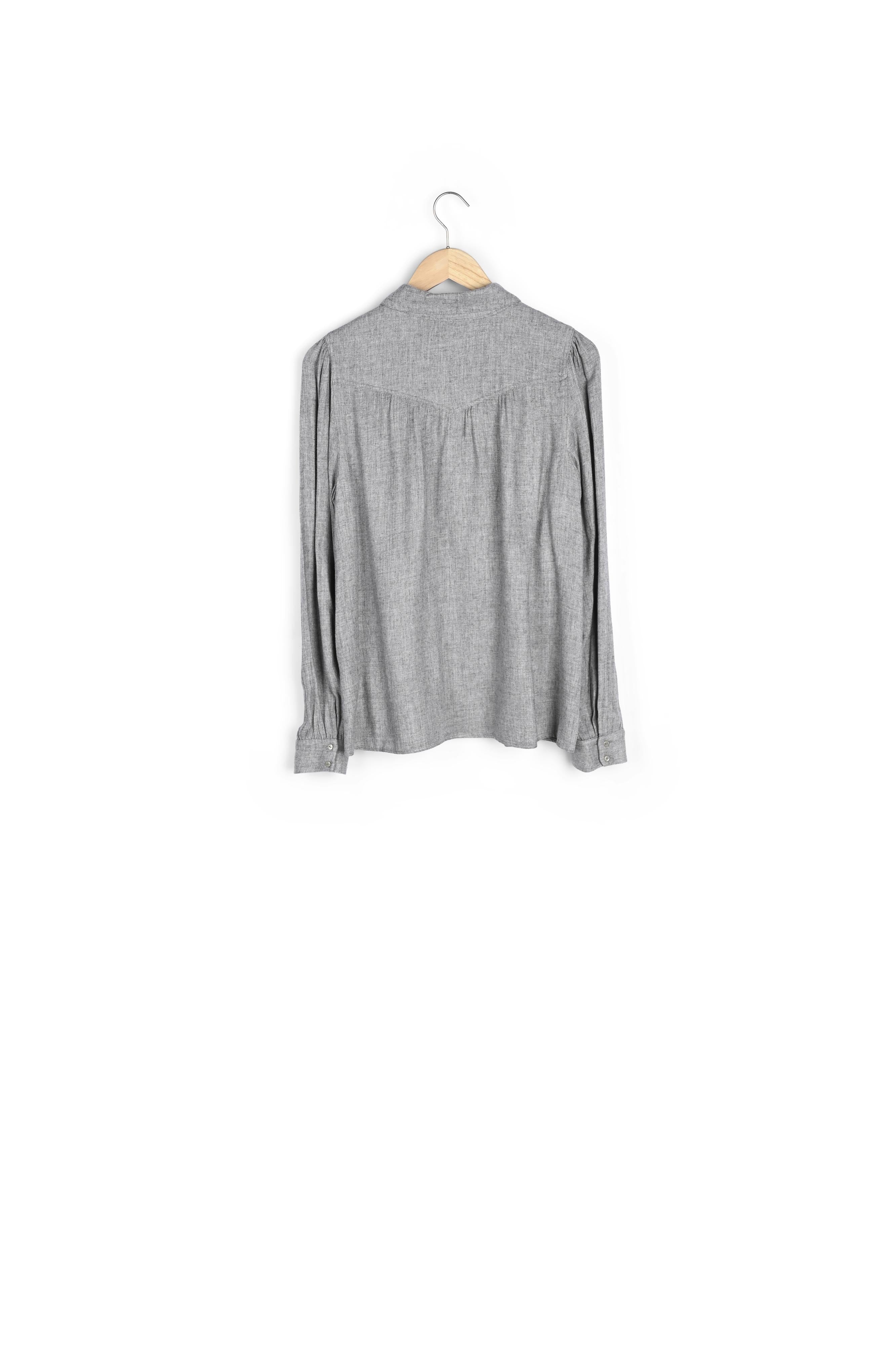 Chemise fluide gris chiné Cadix Faume - seconde main