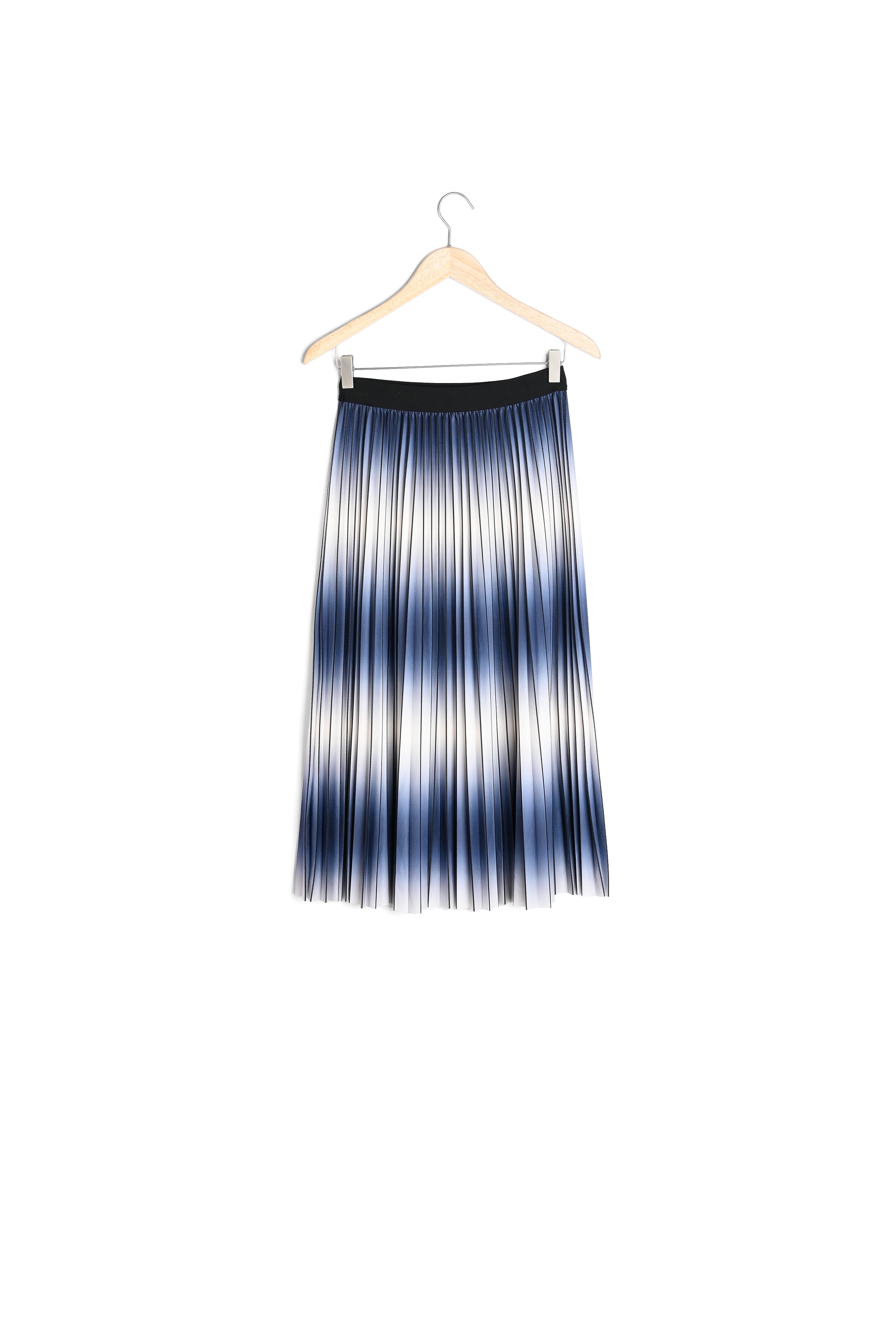 Jupe longue plissée tie and dye marine Dora Faume - seconde main