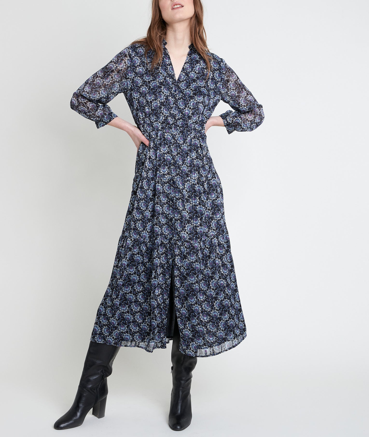 Robe longue imprimée Carola Faume - seconde main