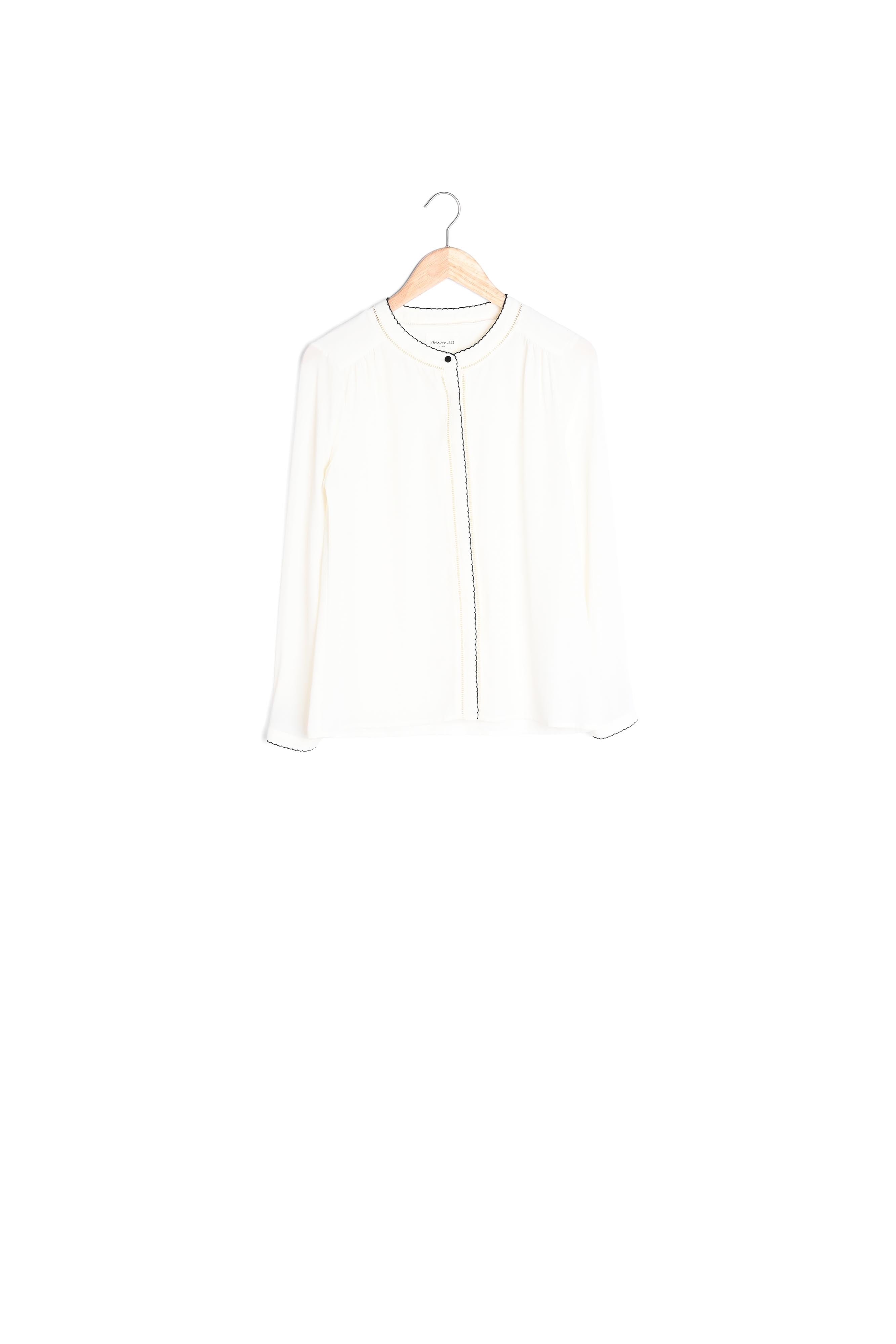 Chemise blanche en polyester recyclé Maeva Faume - seconde main