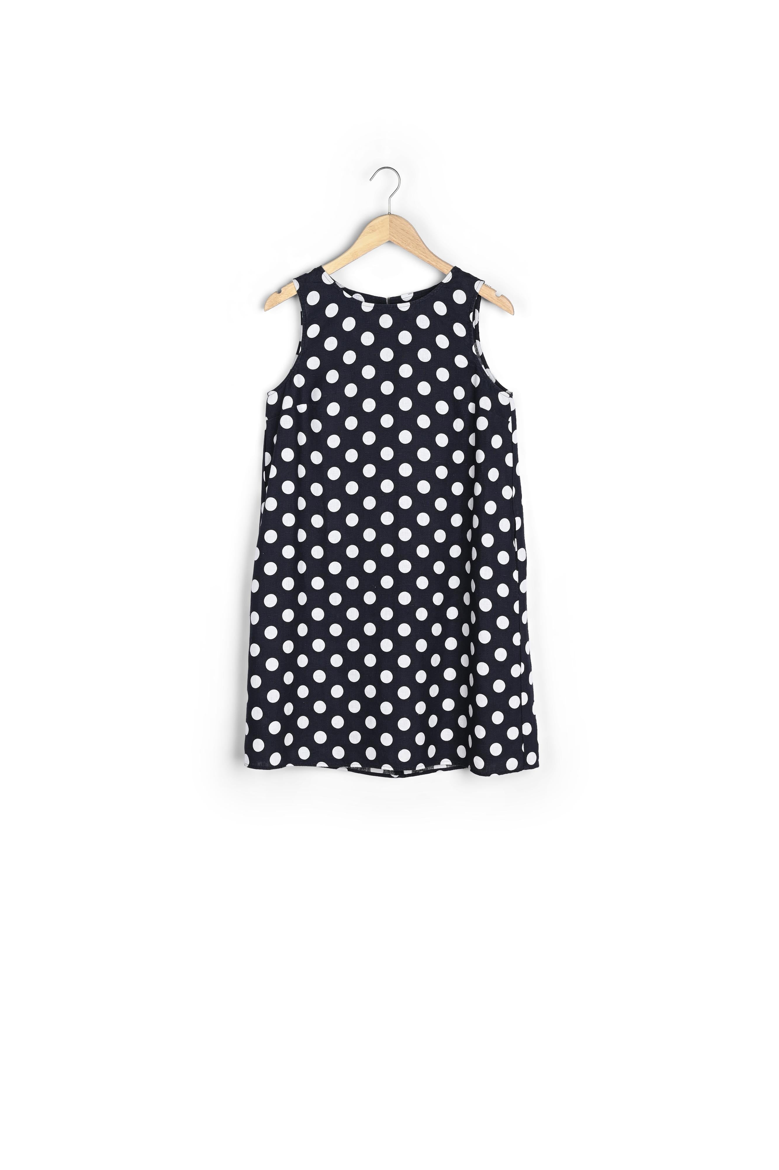 Robe en lin à pois Rosie Faume - seconde main