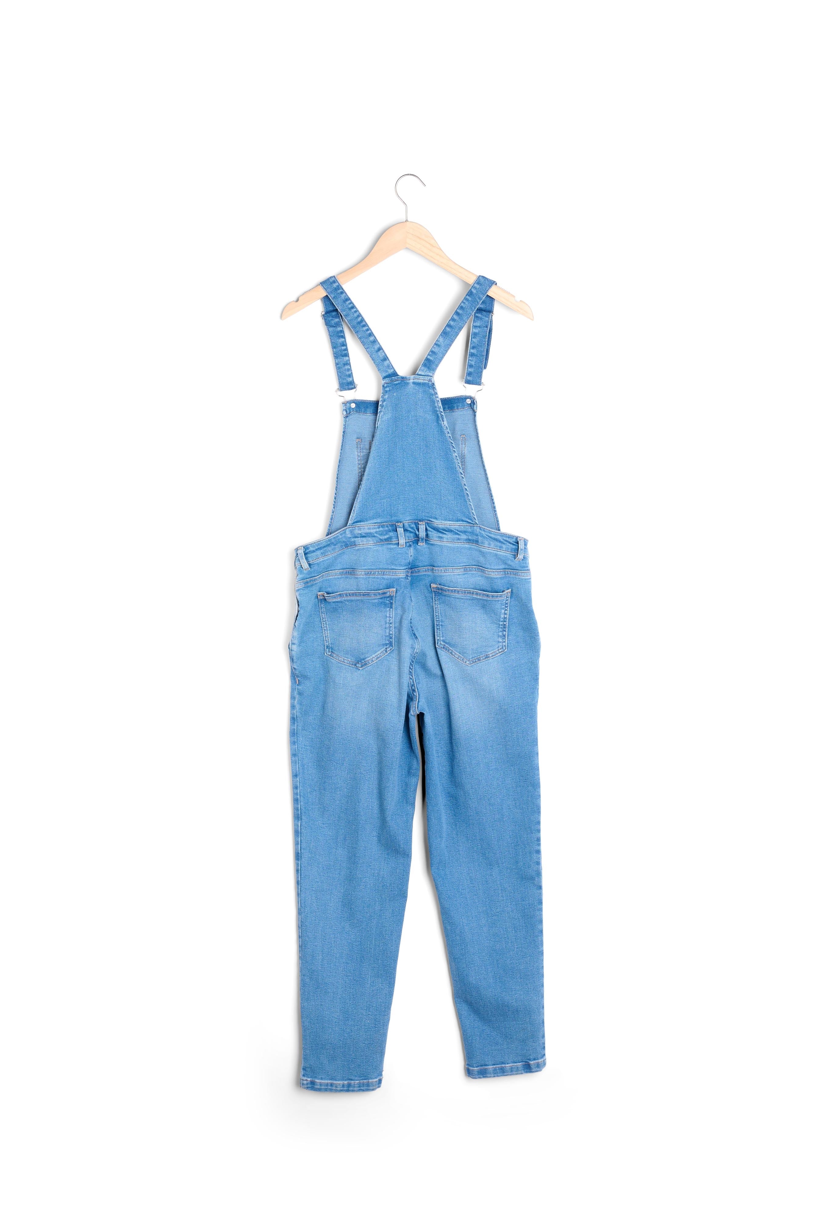 Salopette en jean en coton bio stone used Belinda Faume - seconde main