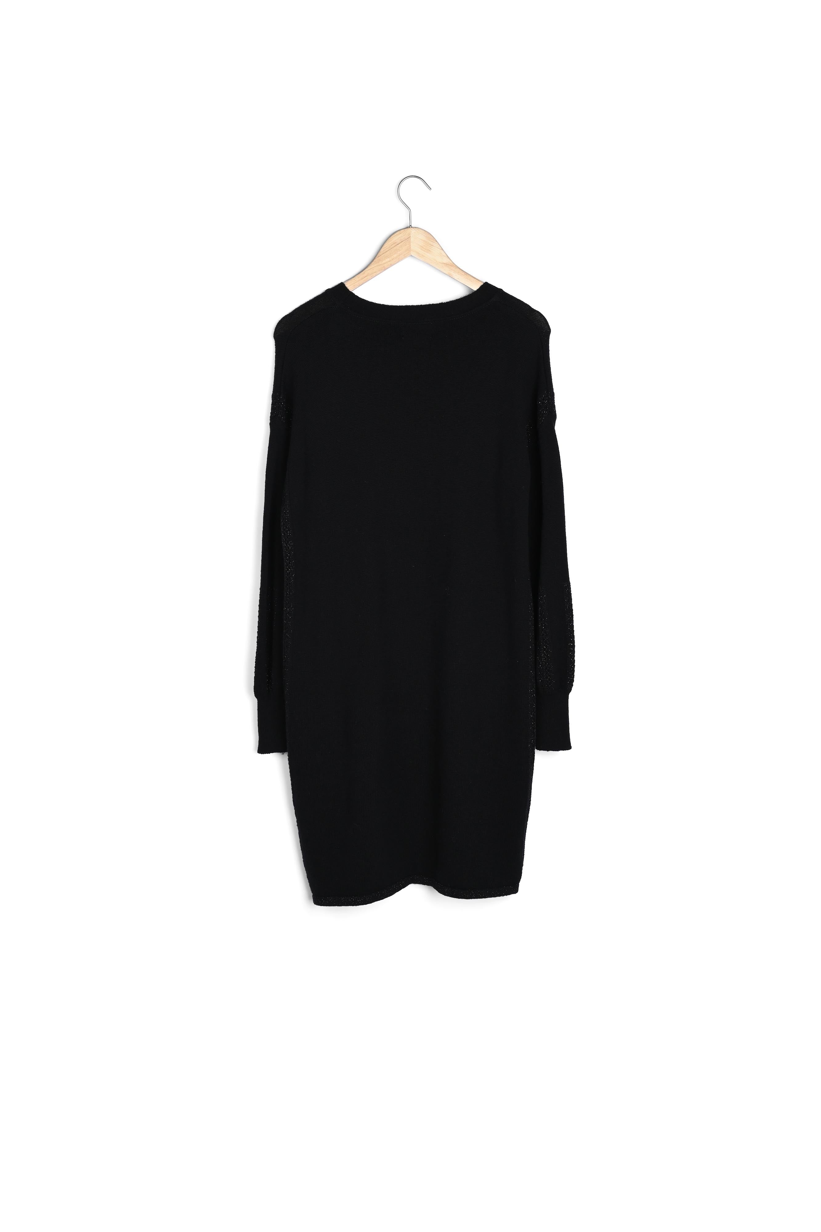 Robe pull noire en laine Tabata Faume - seconde main
