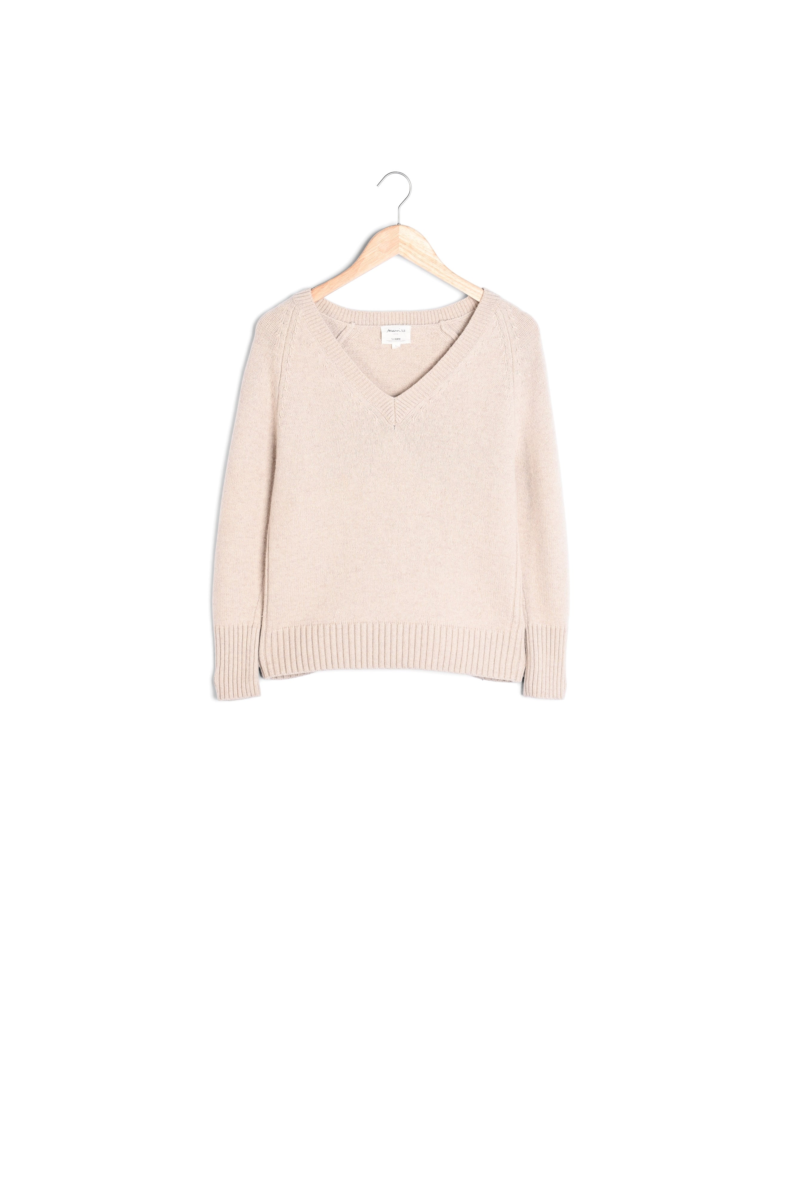 Pull en laine responsable et yack beige Bruce Faume - seconde main