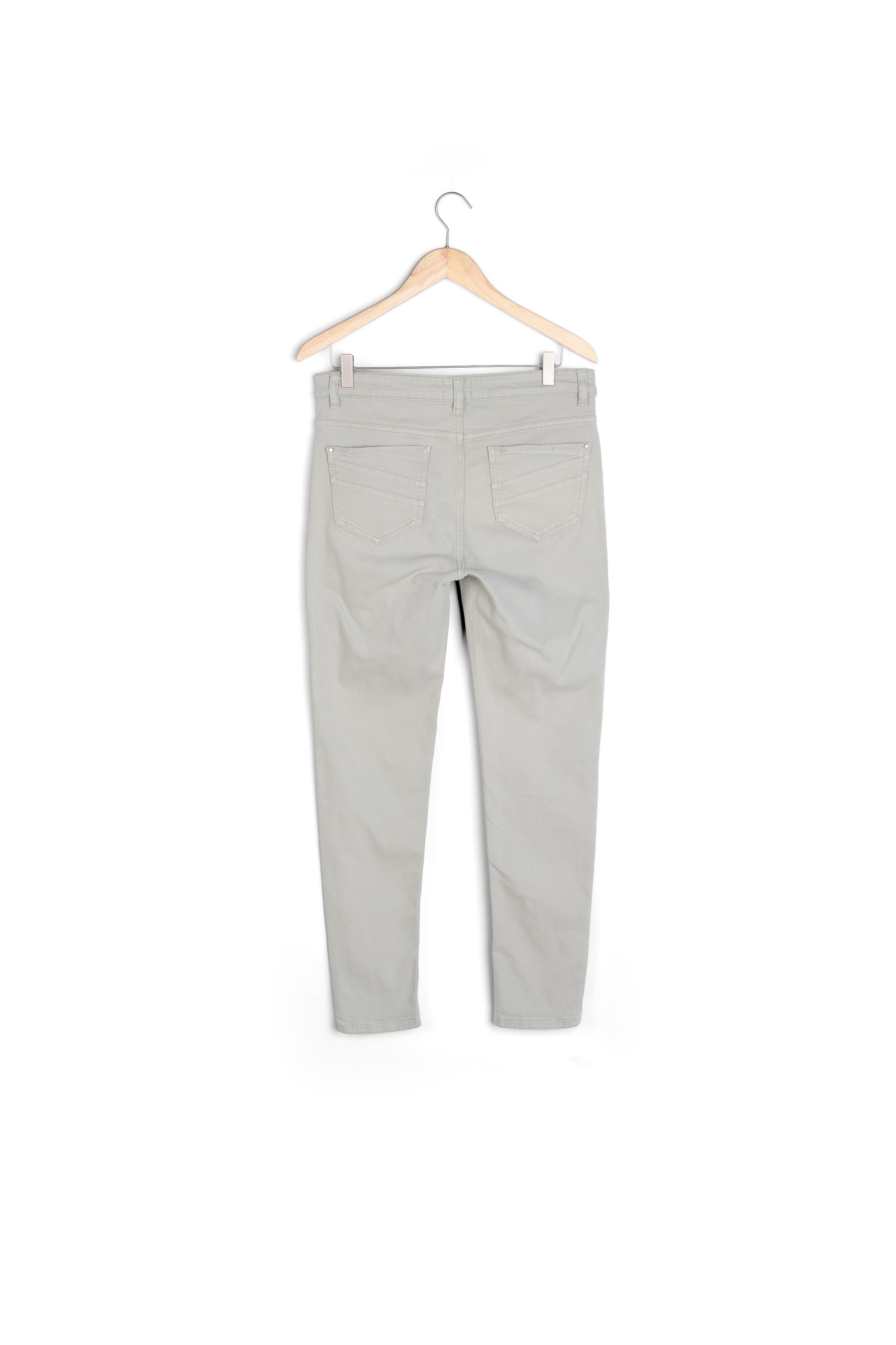 L'iconique slim : jean céladon en coton recyclé Suzy Faume - seconde main