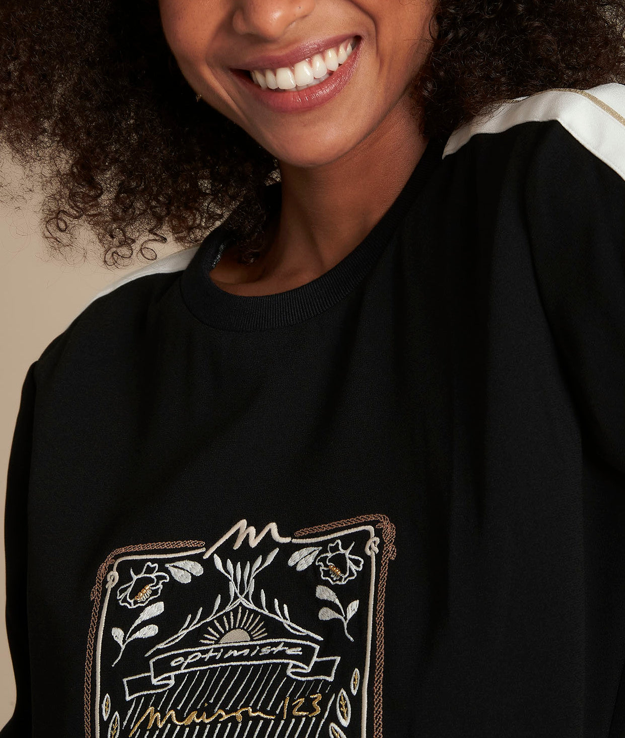 Sweat brodé Mak Faume - seconde main