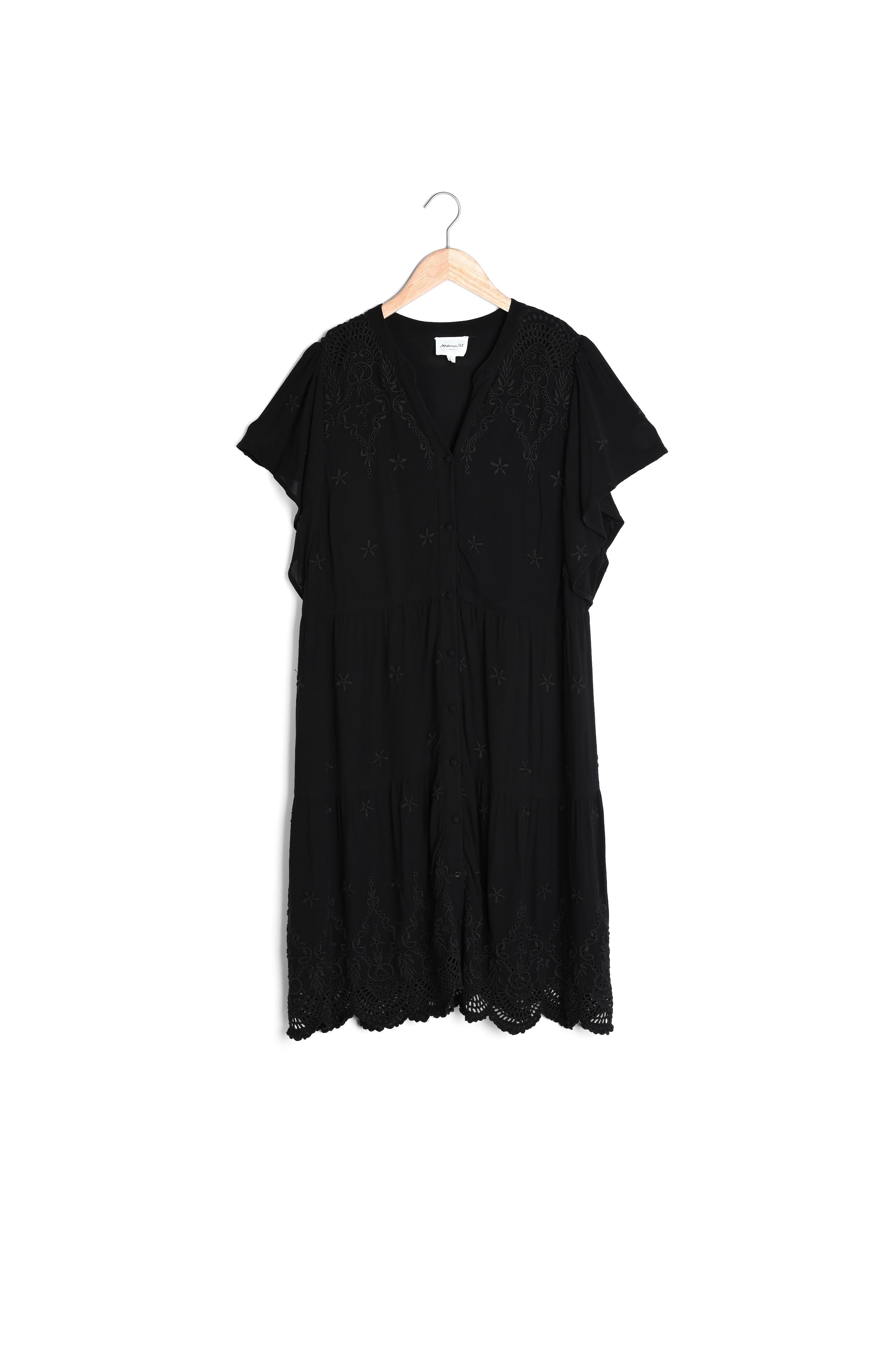 Robe brodée noire Loumea Faume - seconde main