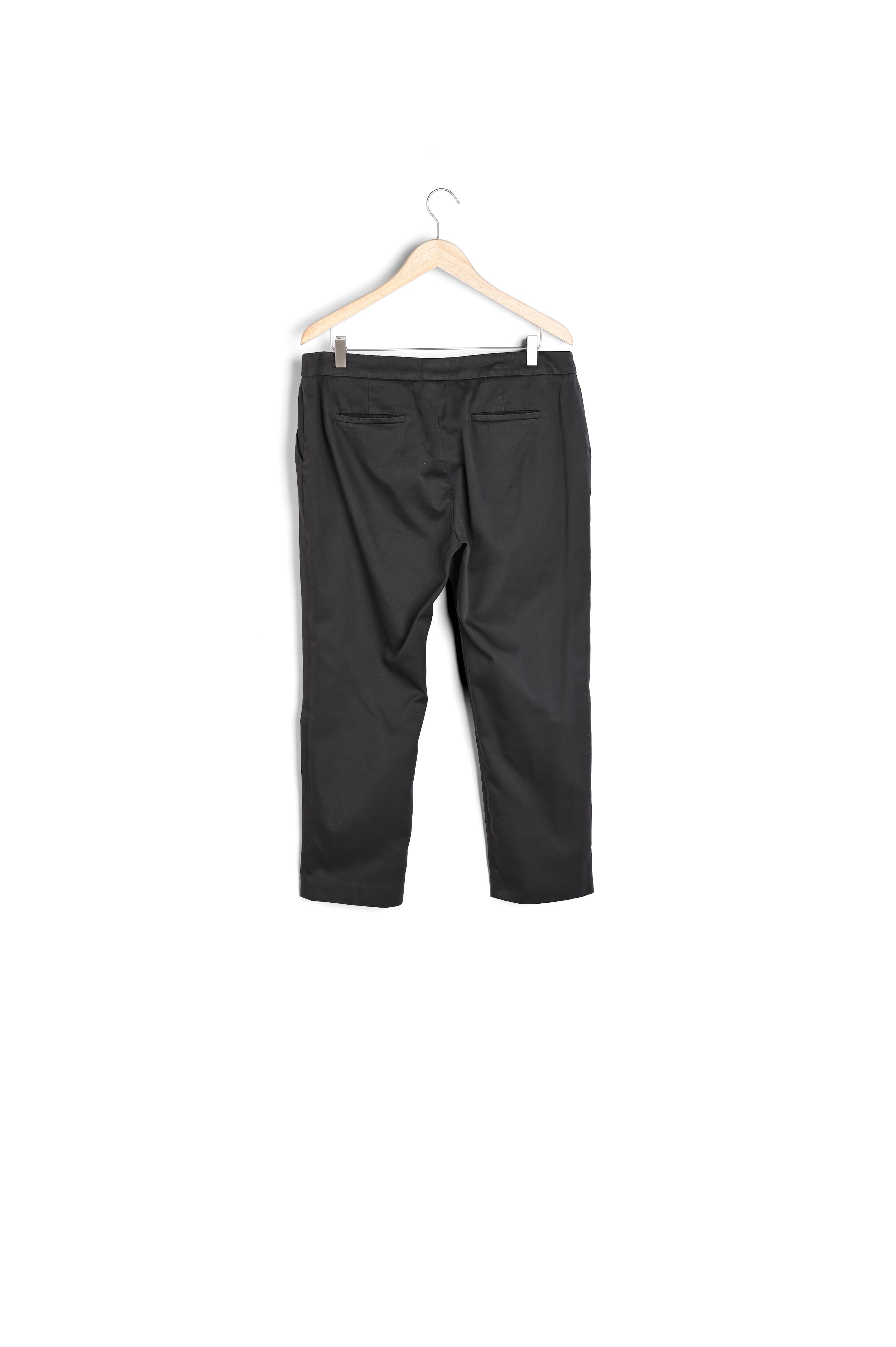 Chino 7/8ème en coton anthracite Suzanne Faume - seconde main