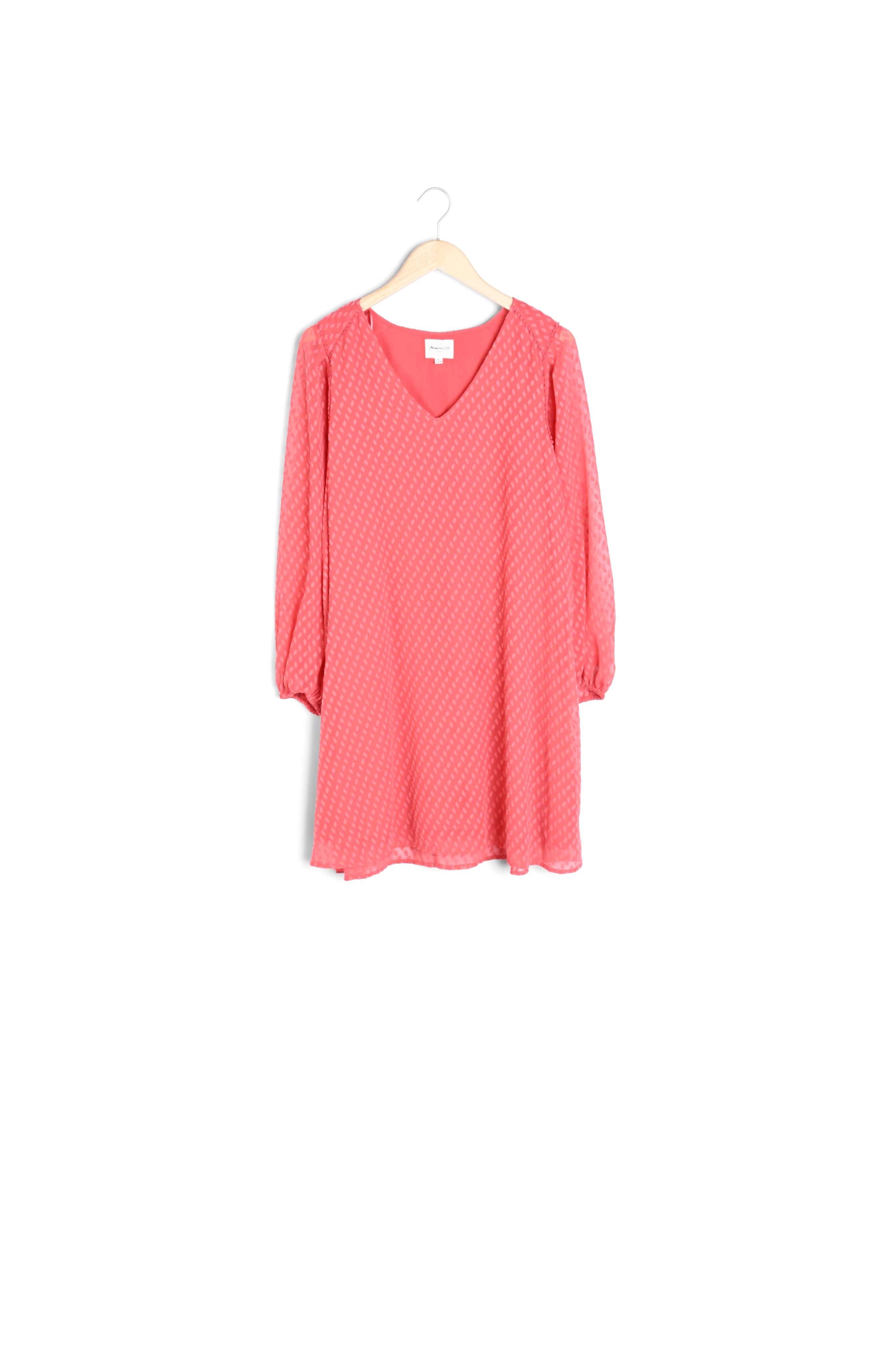 Robe corail plumetis Marcia Faume - seconde main