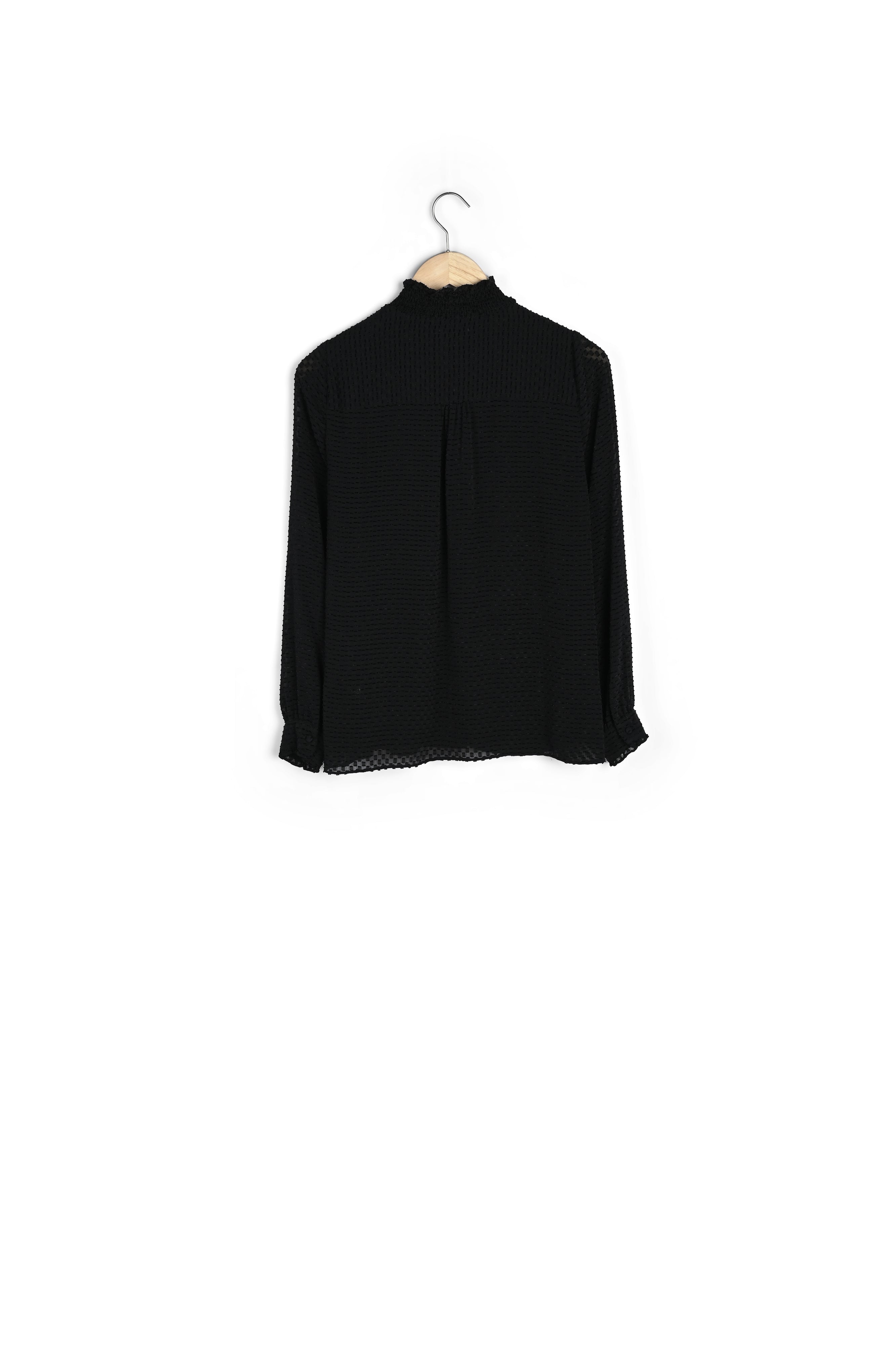 Blouse noire plumetis Eve marie Faume - seconde main