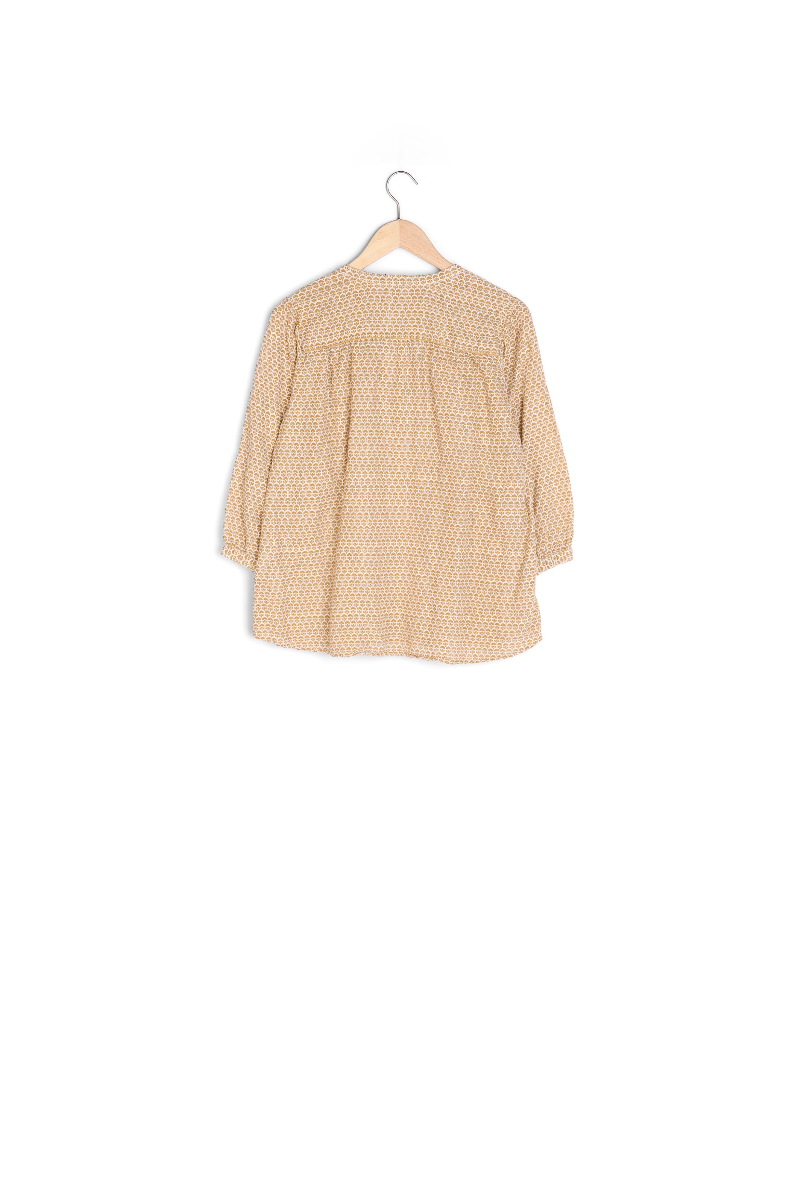 Blouse imprimée jaune Elvire Faume - seconde main