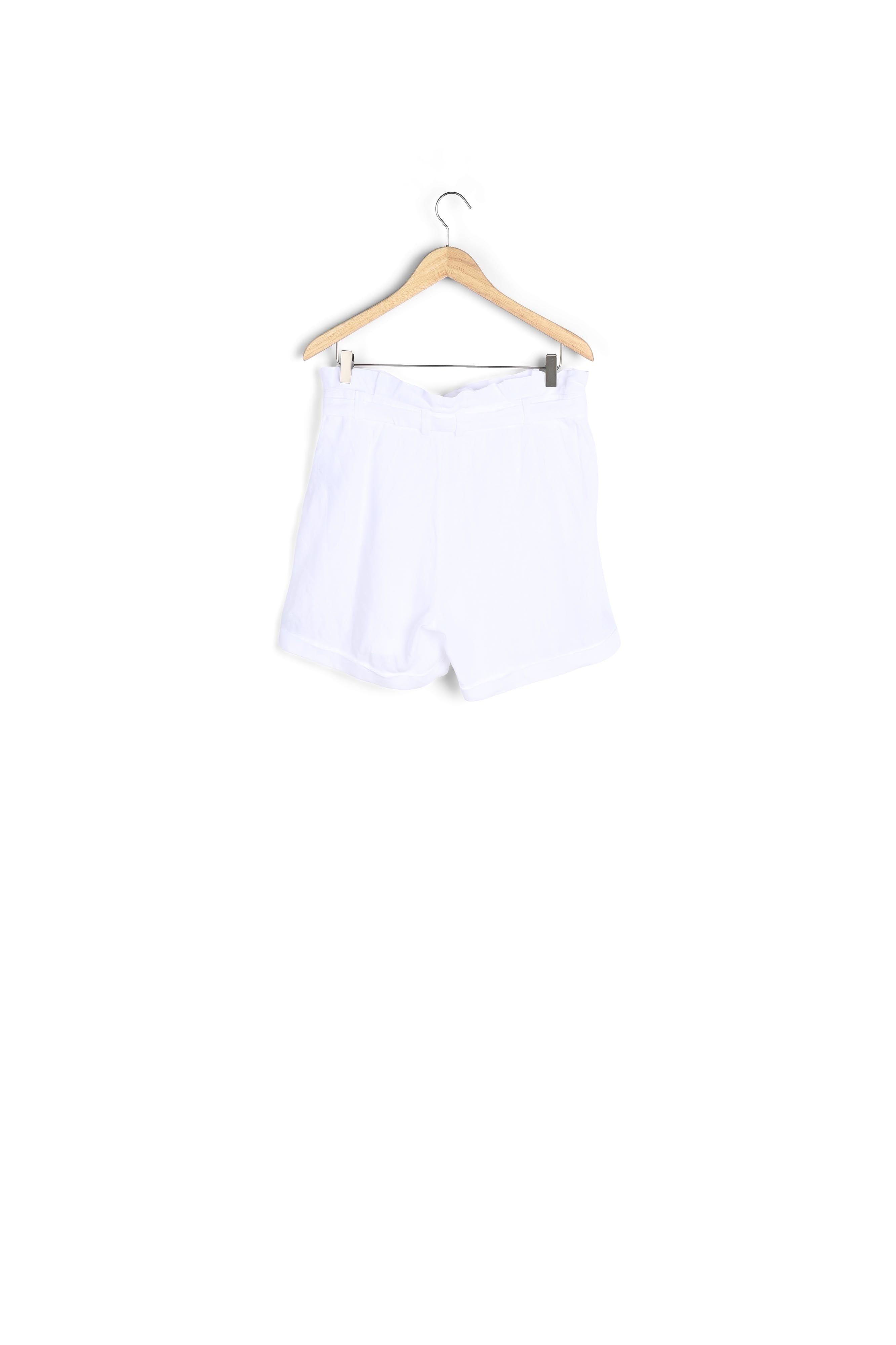 Short en lin certifié blanc Fariel Faume - seconde main