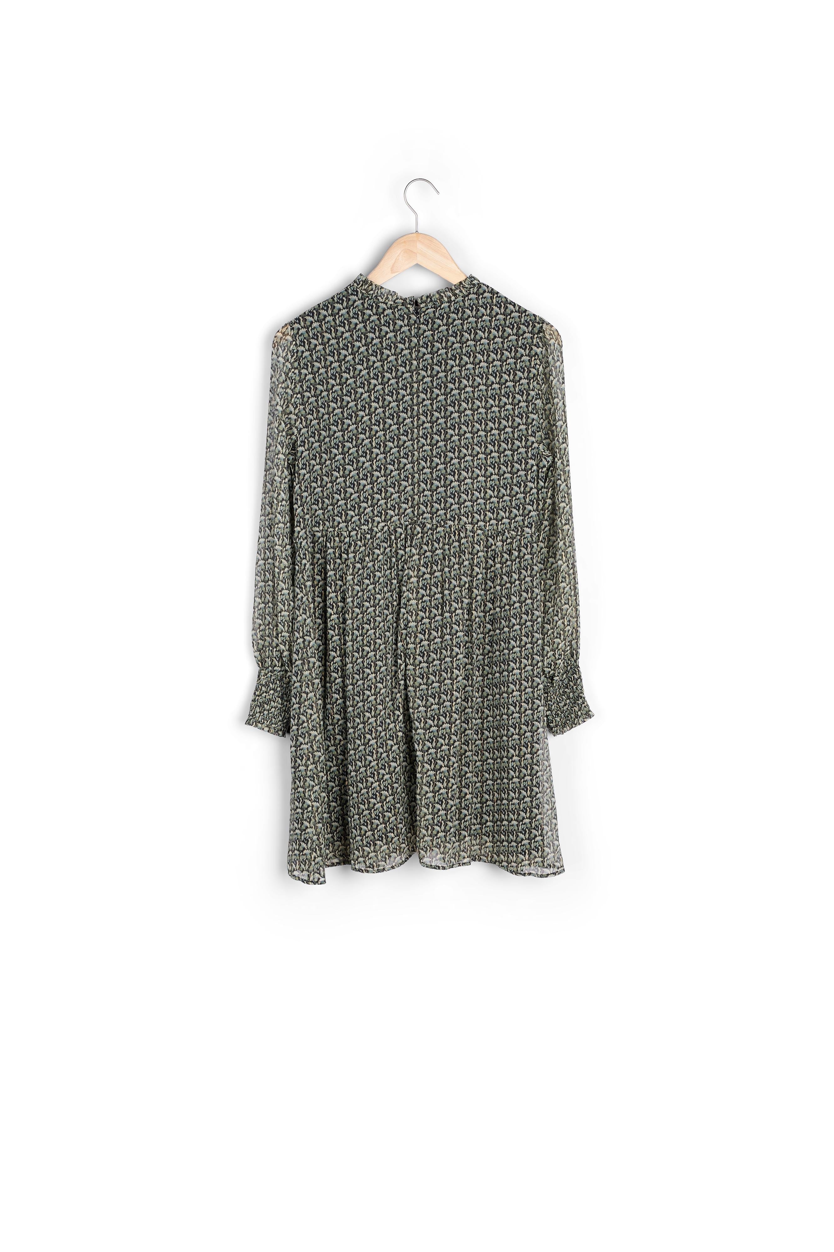 Robe courte imprimée vert sapin Shannel Faume - seconde main