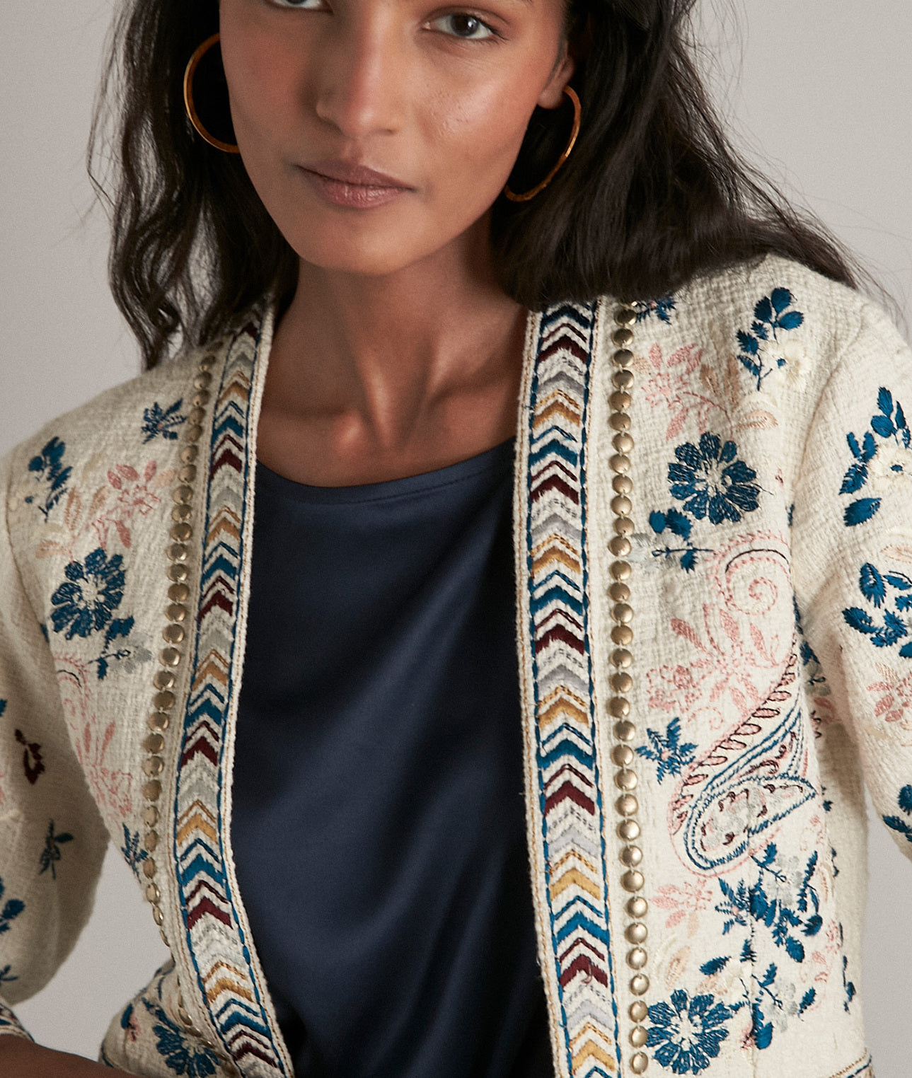 Veste brodé à la main Dora Faume - seconde main