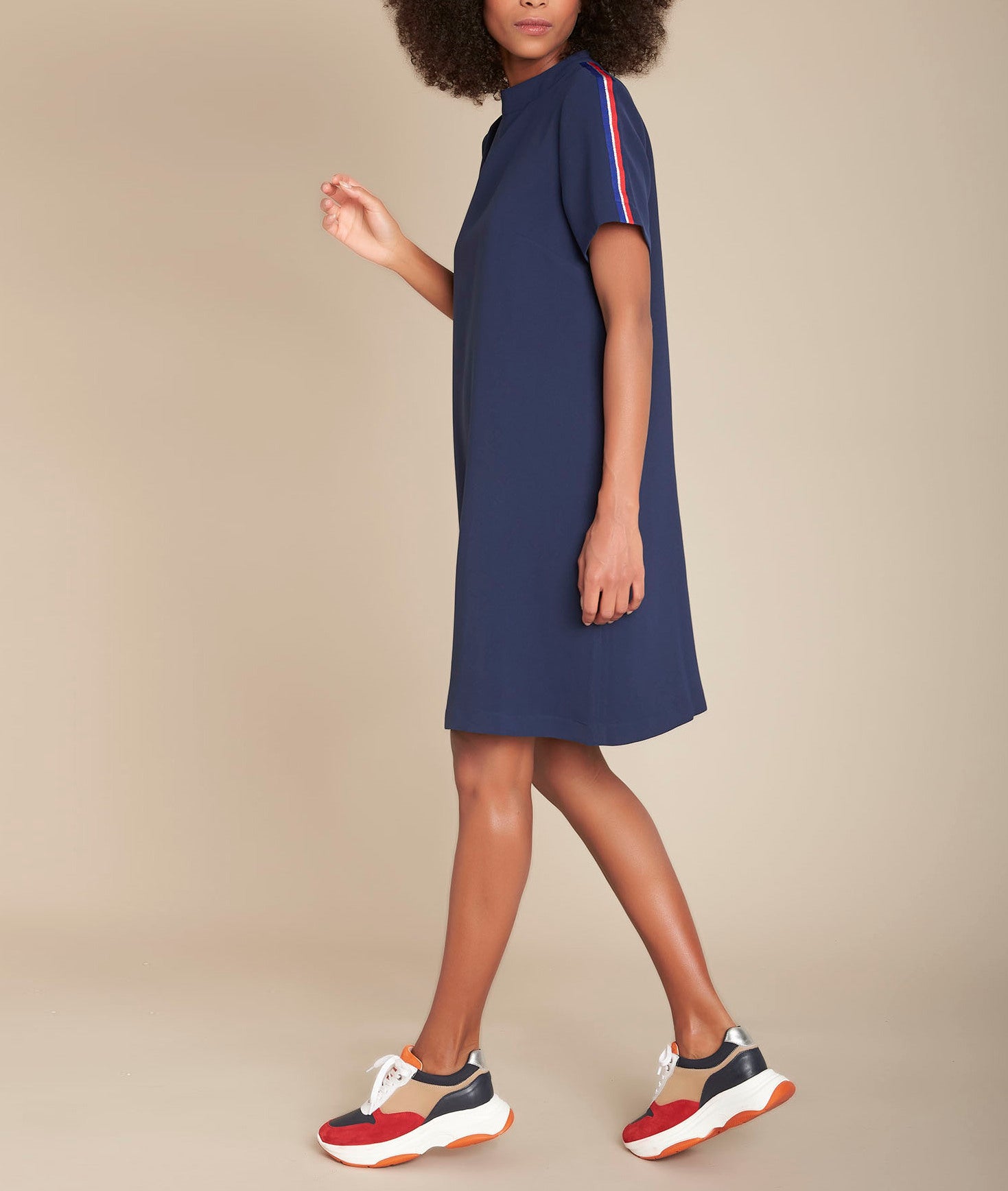 Robe droite marine Irmine Faume - seconde main