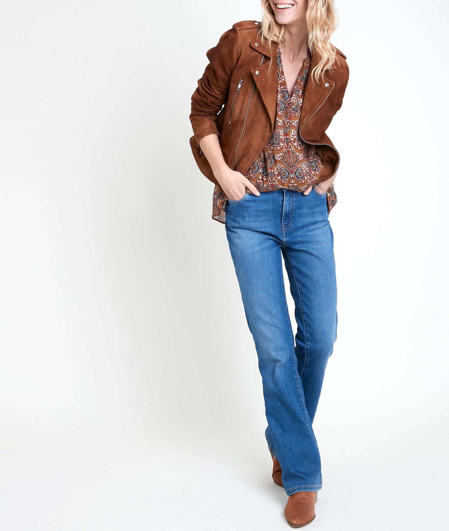 Blouse imprimée Elsa Faume - seconde main