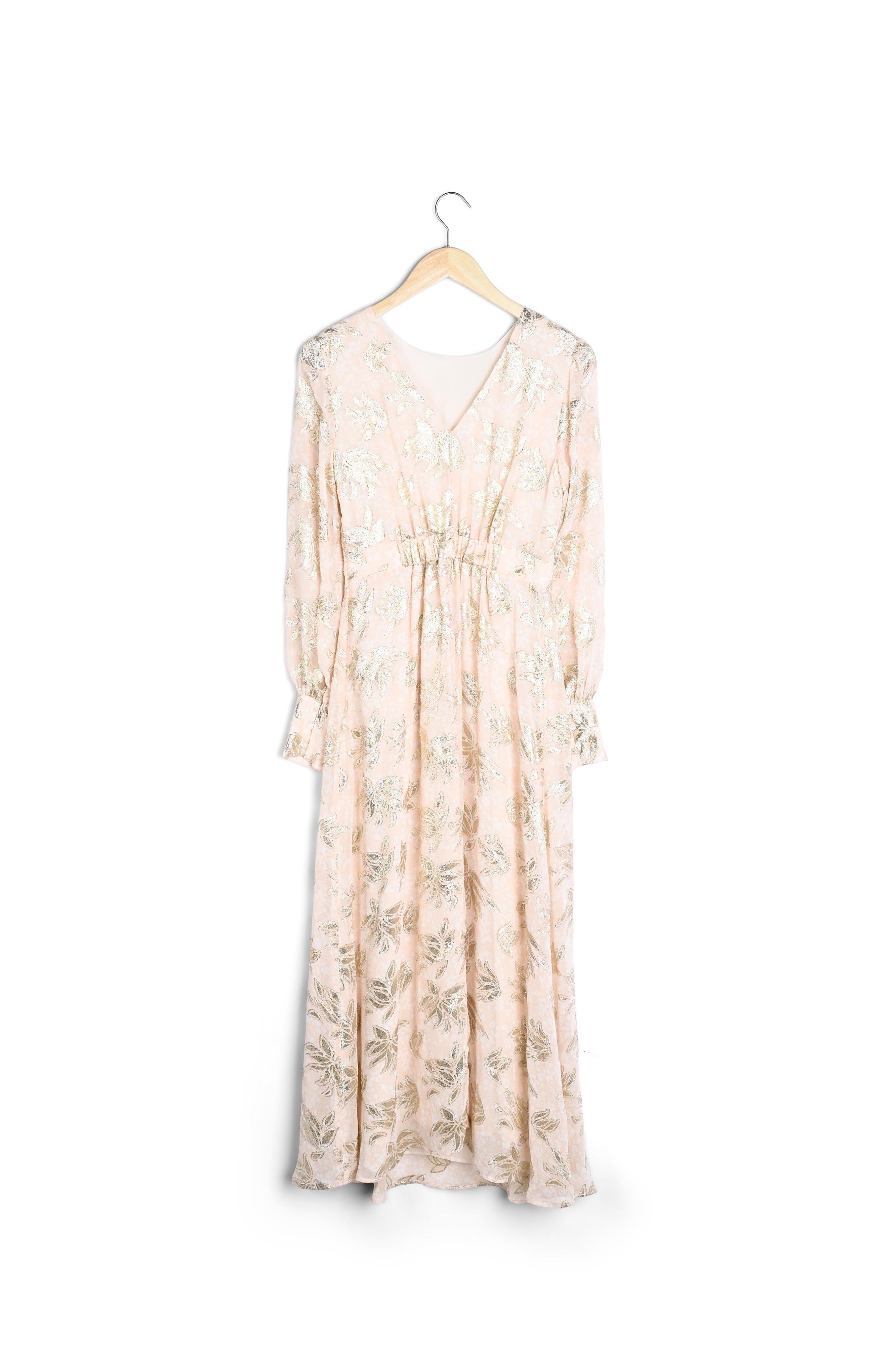 Robe longue poudre jacquard Maria Faume - seconde main