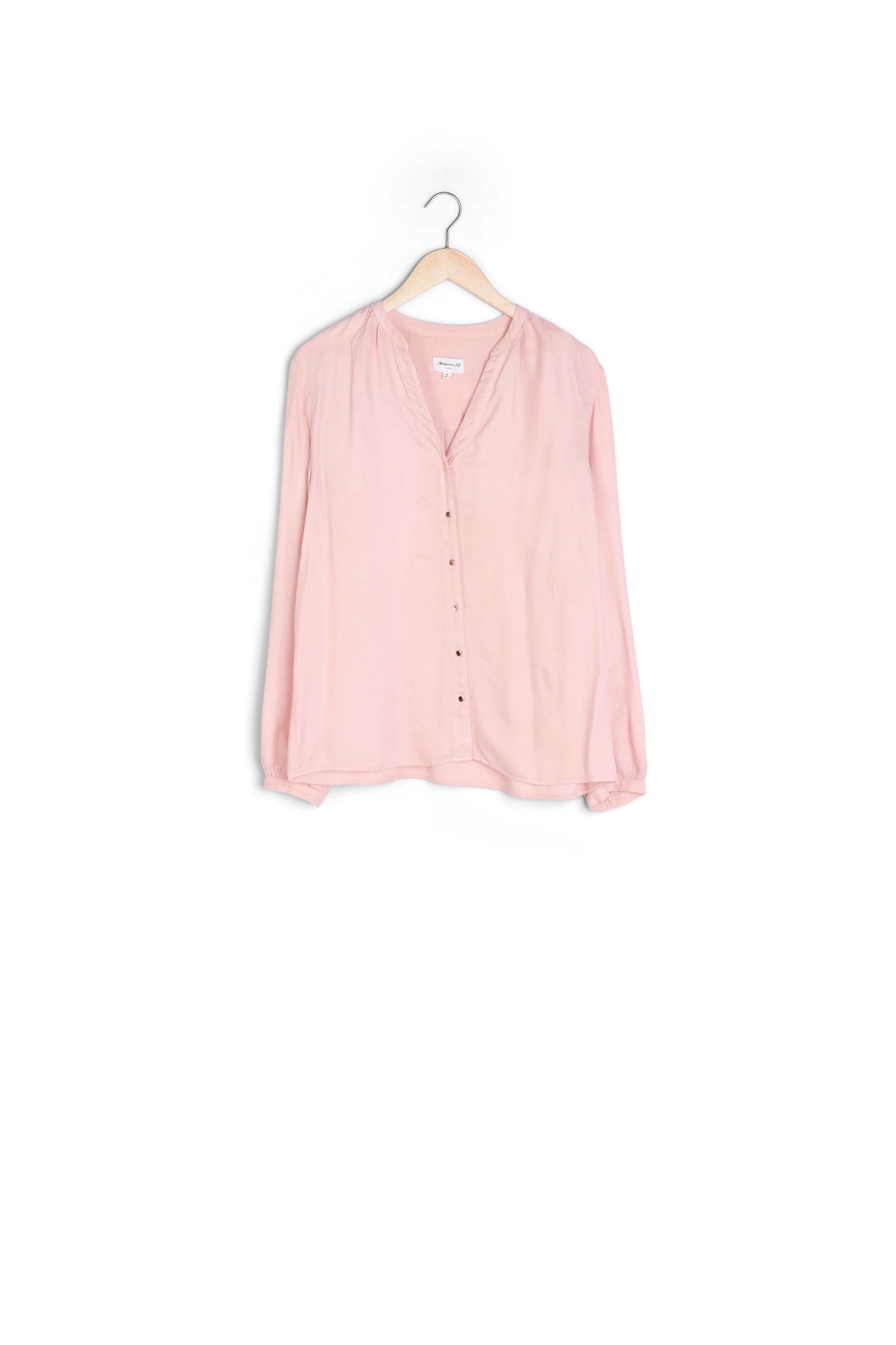 Blouse fine rose poudré Clairvy Faume - seconde main