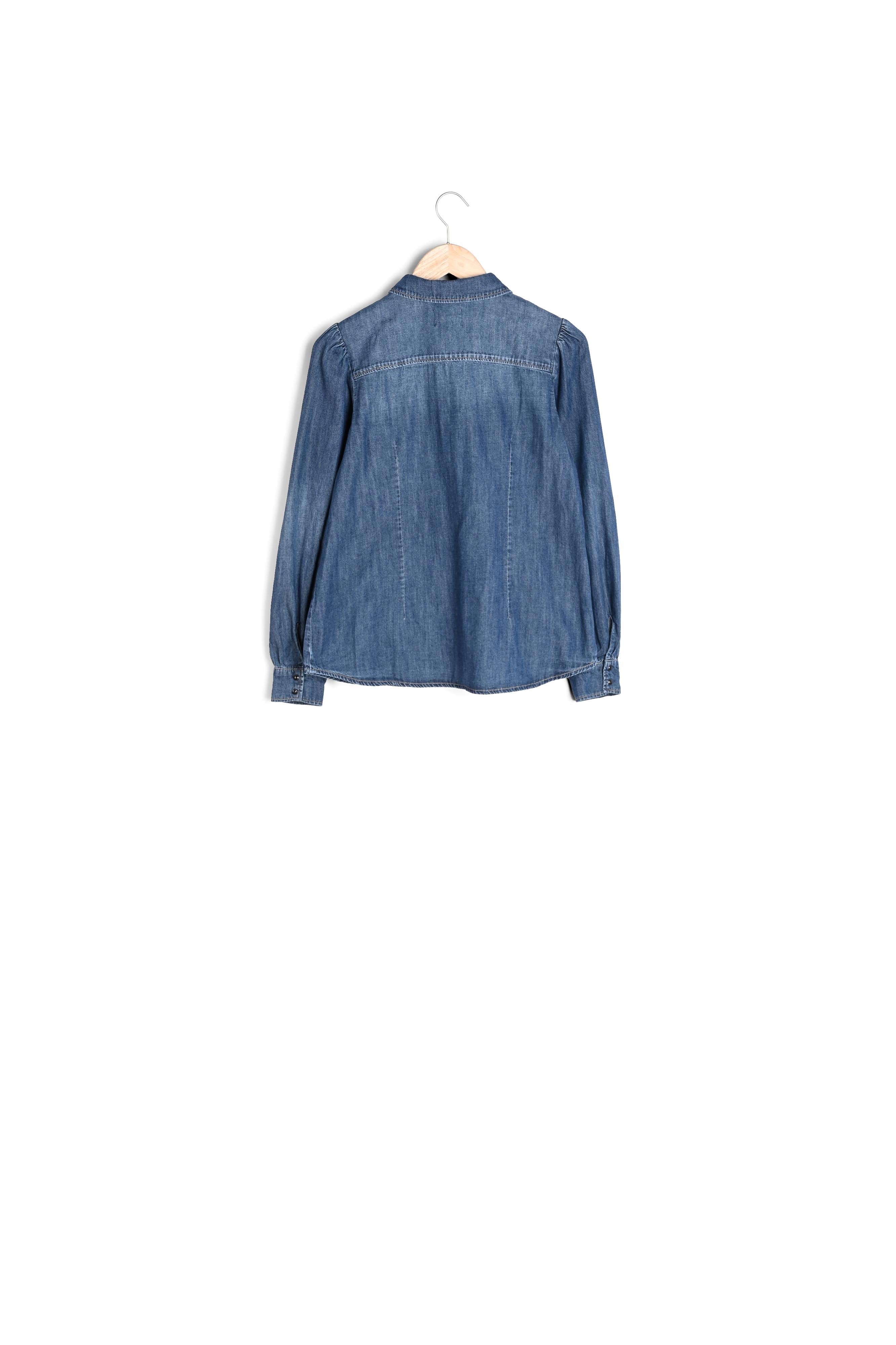 Chemise en denim brut délavé Agathe Faume - seconde main