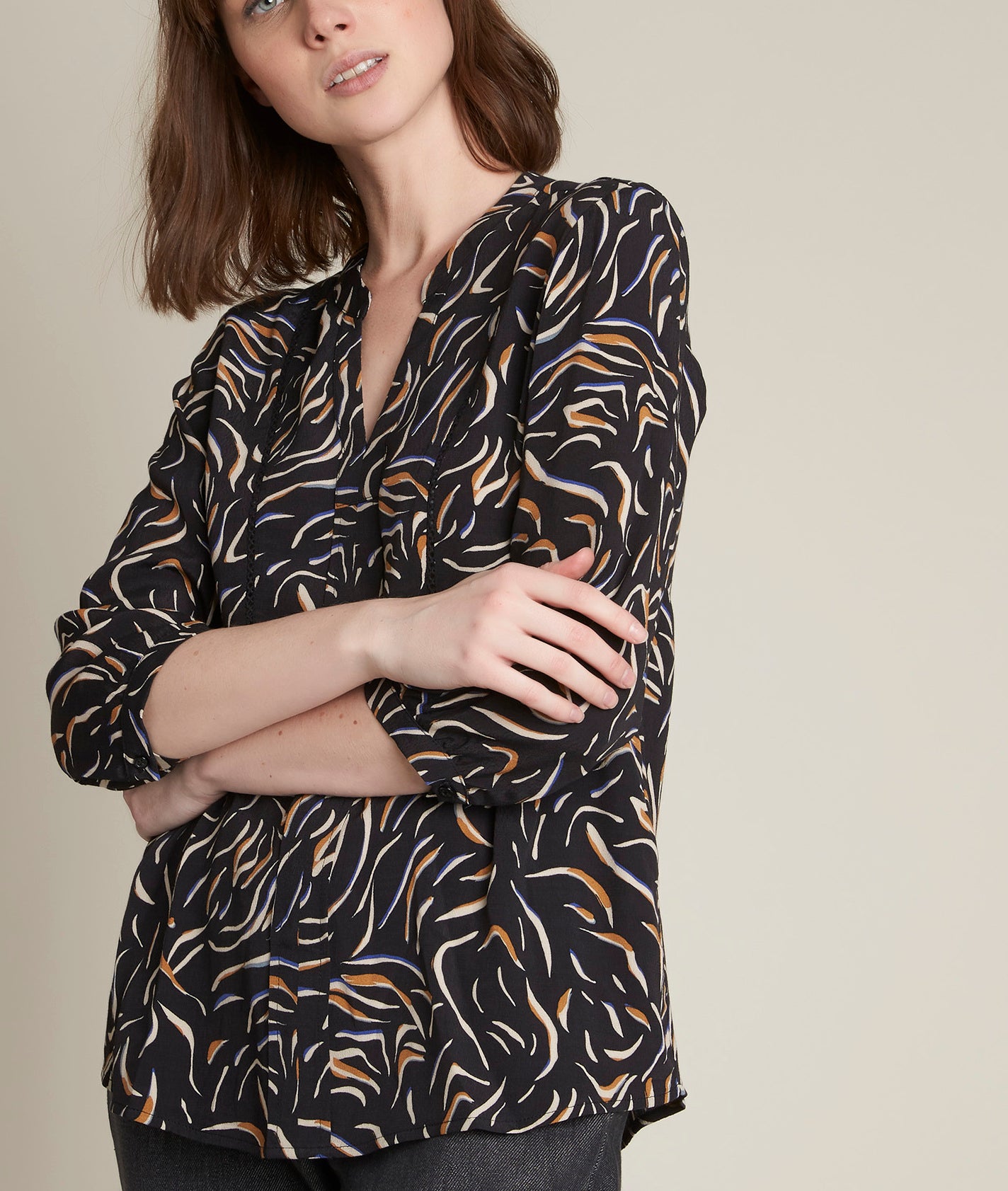 Blouse imprimée Martine Faume - seconde main