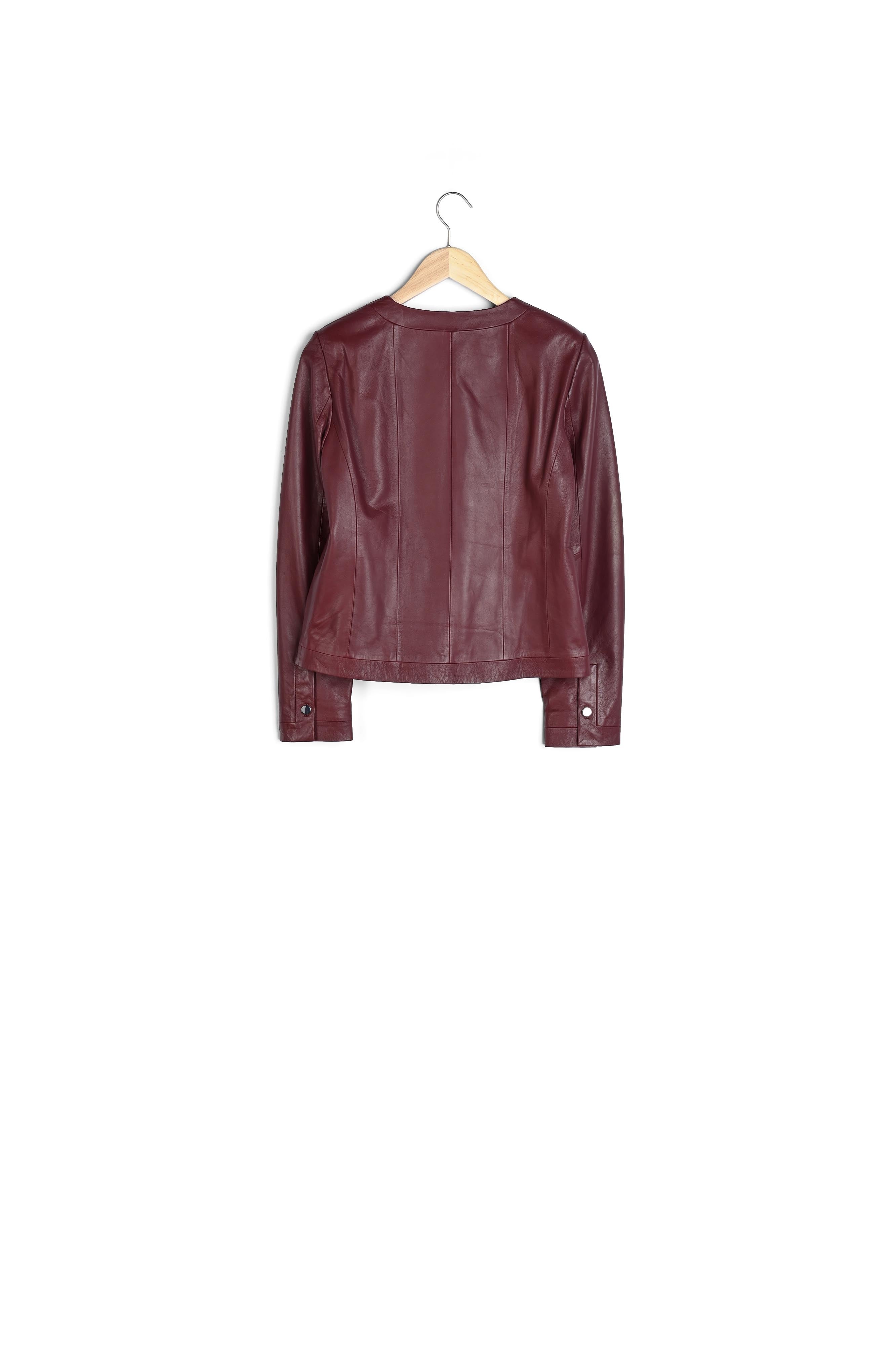 Veste en cuir porto Livia Faume - seconde main