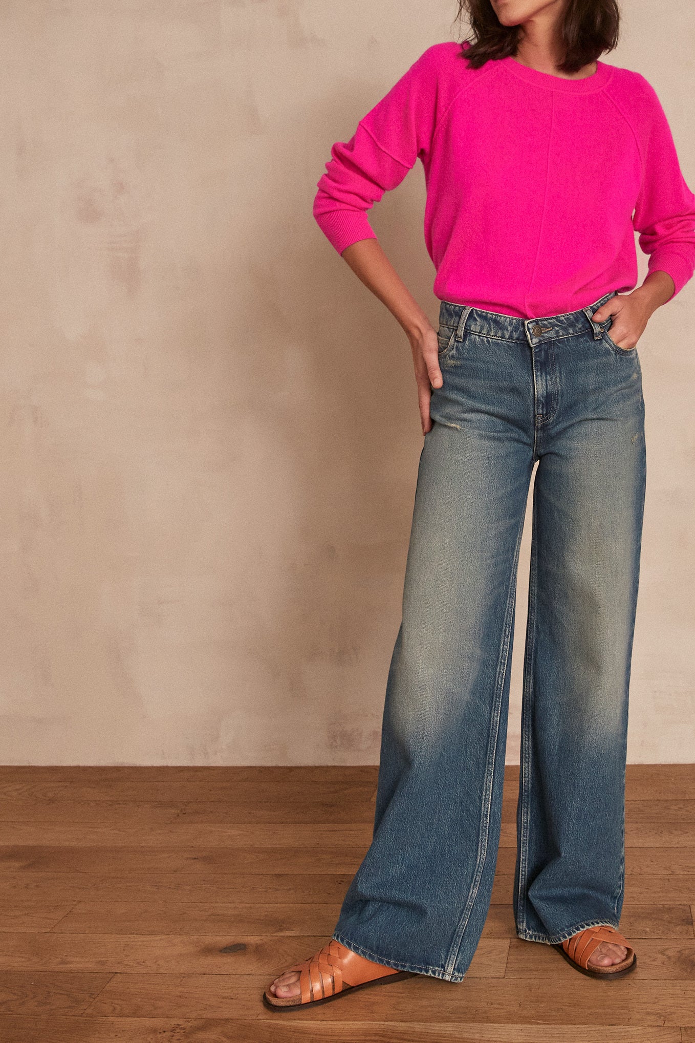 Jean wide leg Sandy Faume - seconde main