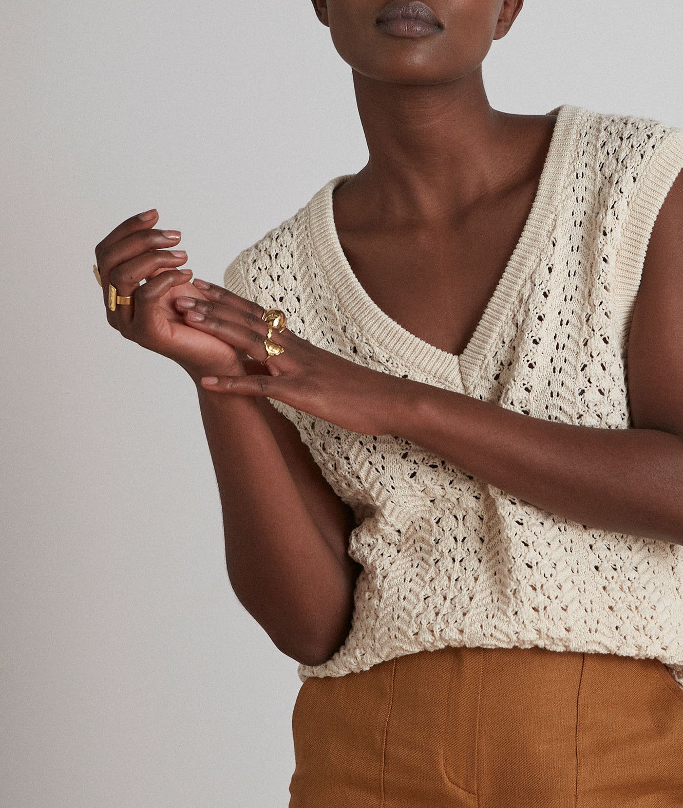 Top en crochet Mambo Faume - seconde main