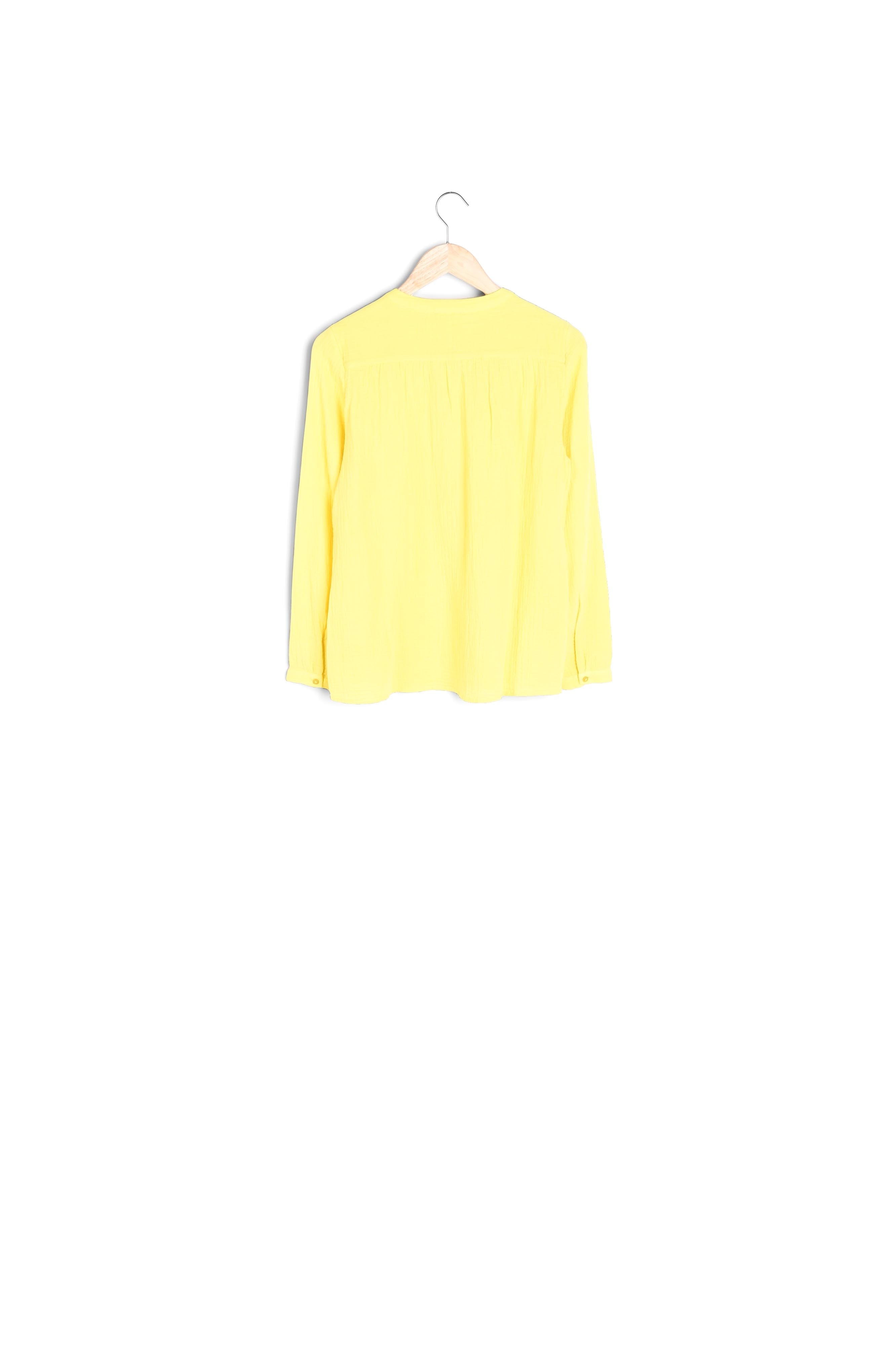 Blouse en coton uni citron Laeti Faume - seconde main