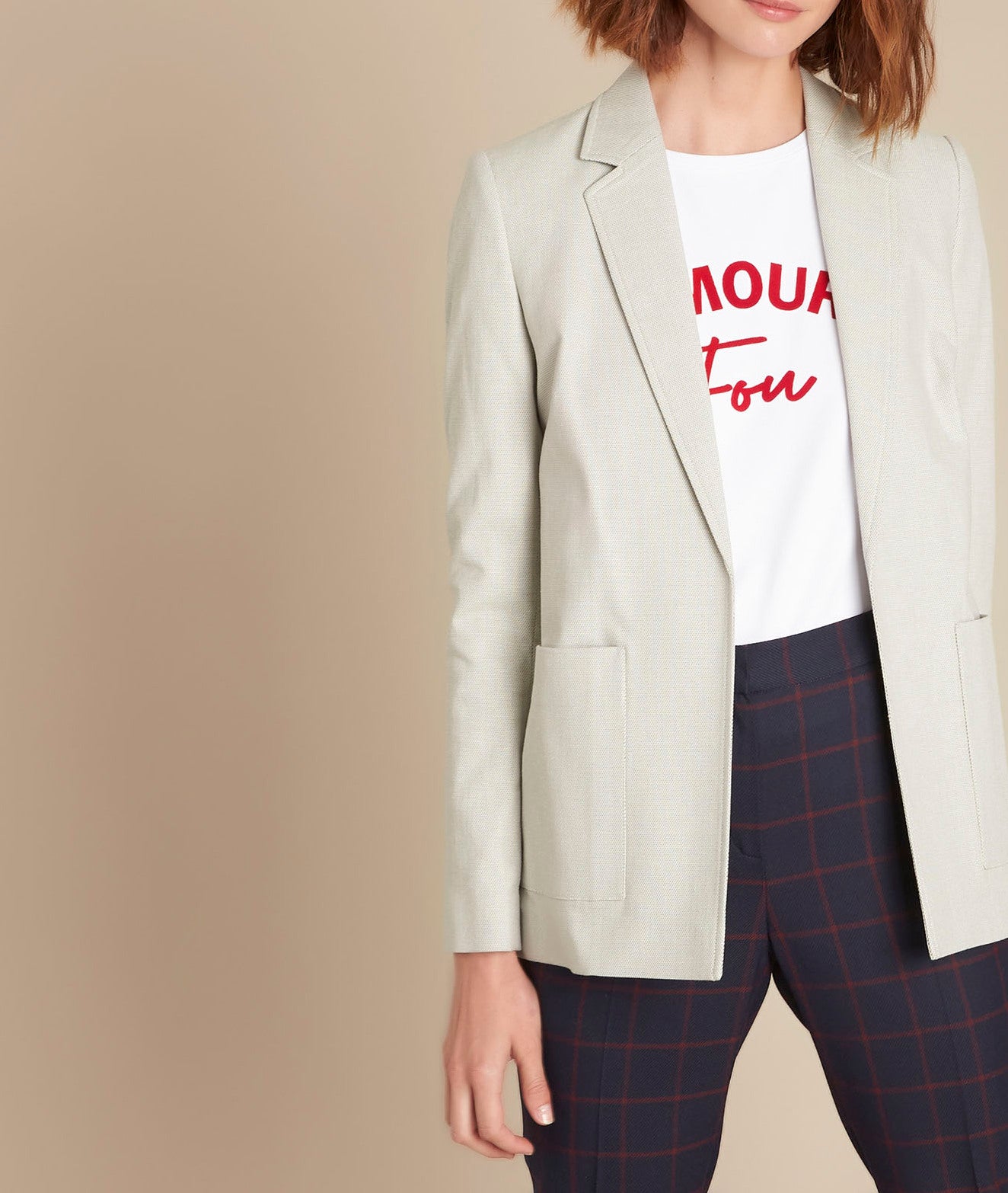 Veste gris chiné Bourbon Faume - seconde main