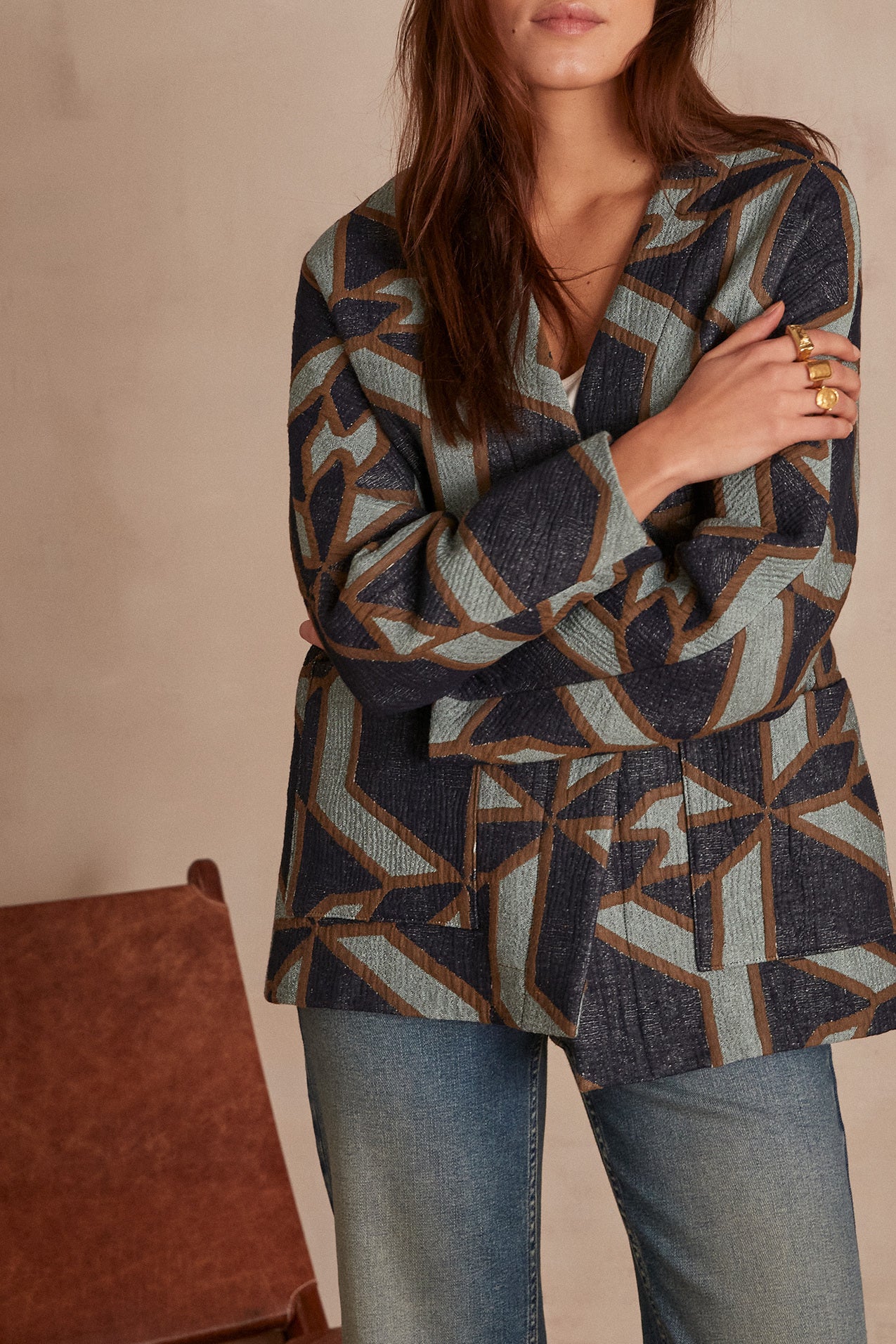 Veste en jacquard MARILYN Faume - seconde main