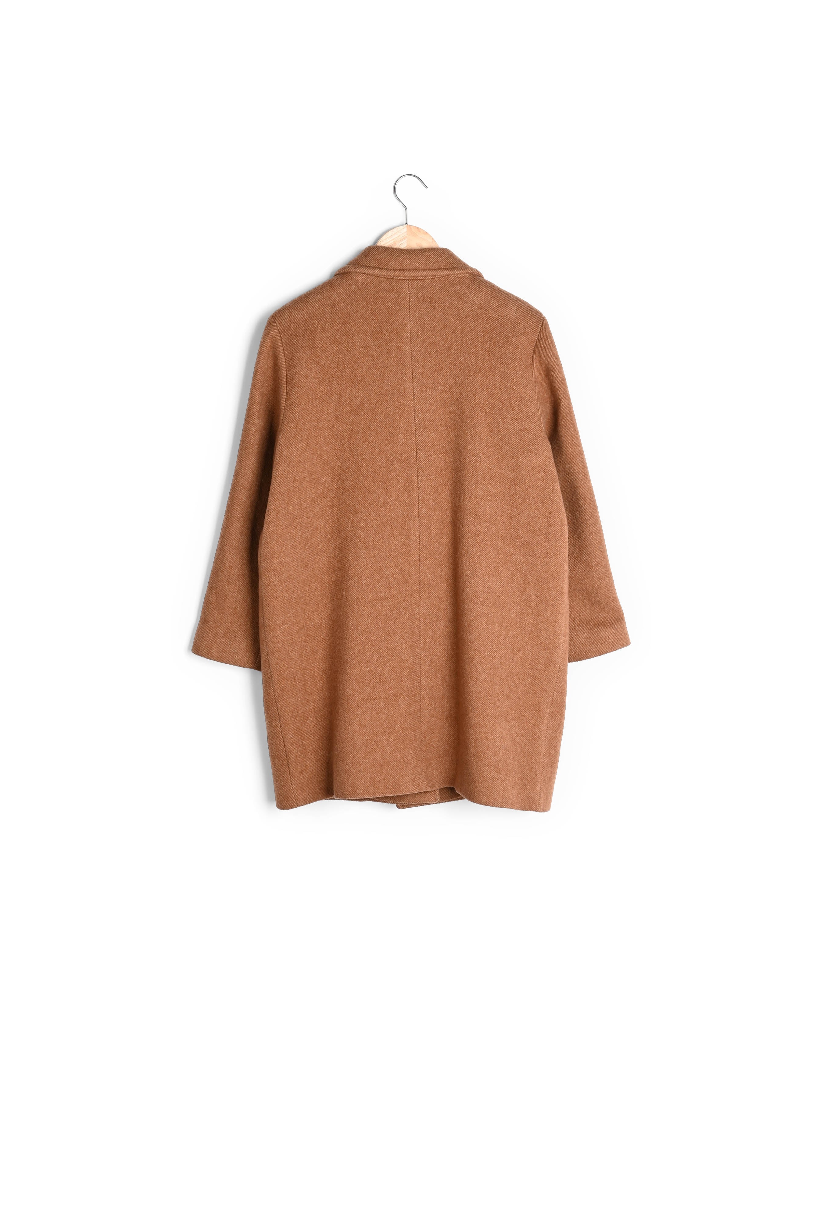 Manteau en fibres responsables camel Marcel Faume - seconde main