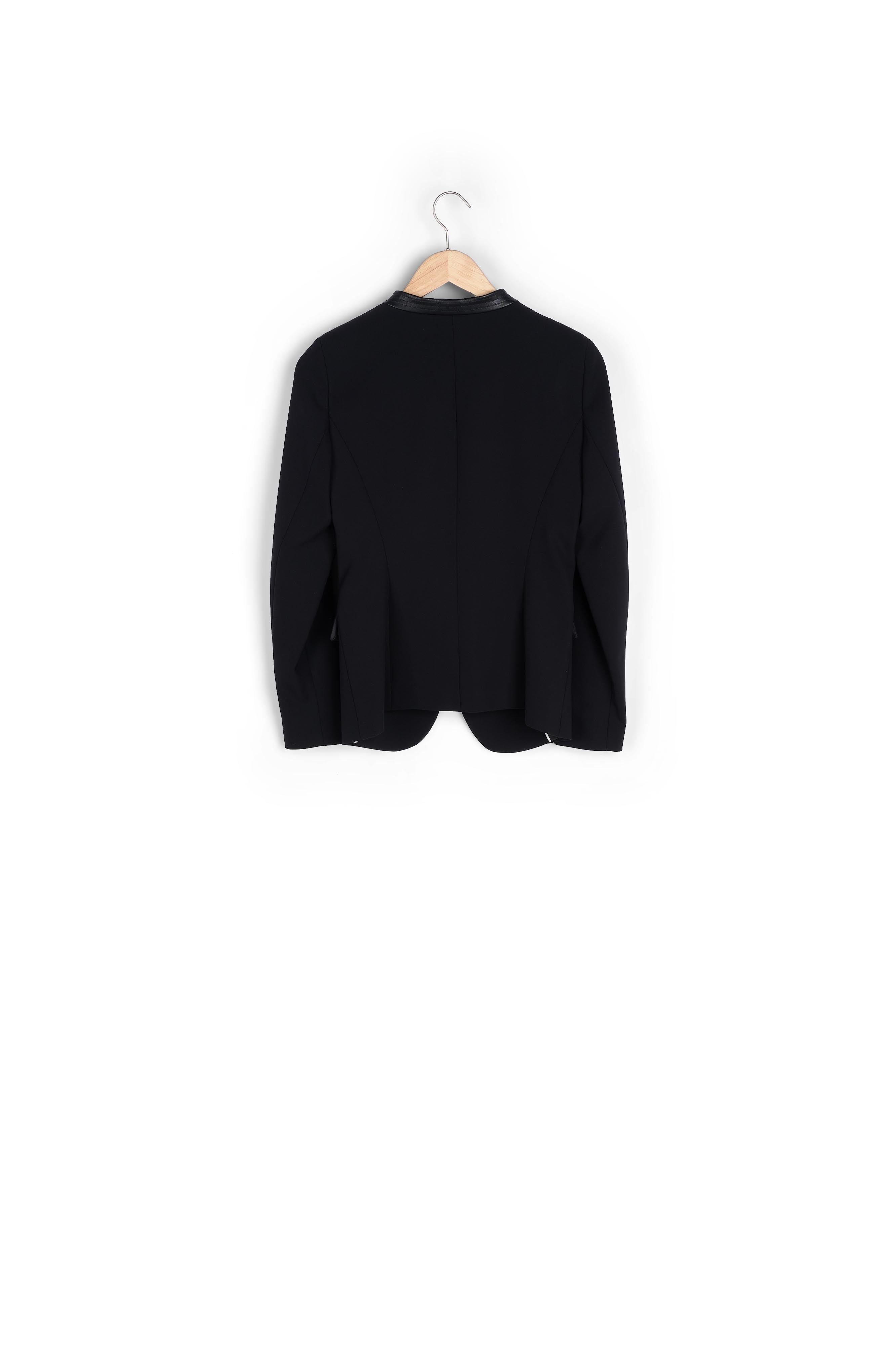 Veste noire en microfibre Talia Faume - seconde main