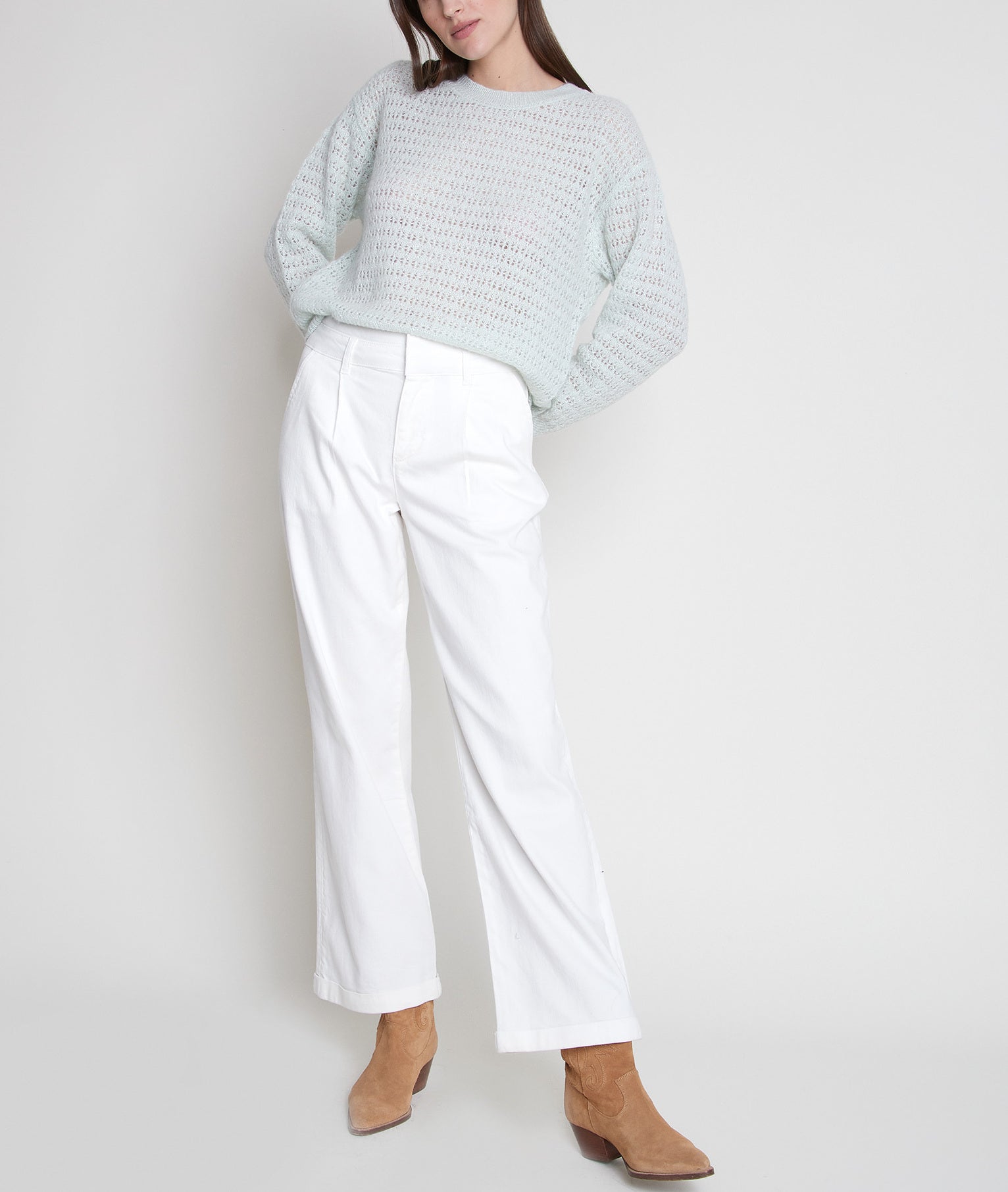 Jean large en coton écru Faden Faume - seconde main