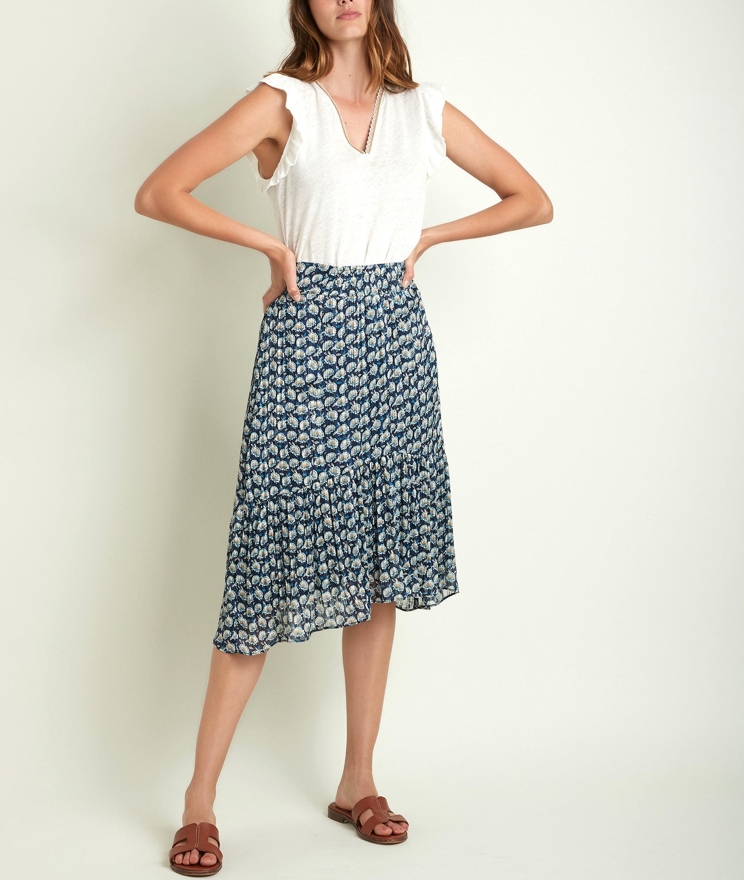 Jupe imprimée Bea Faume - seconde main