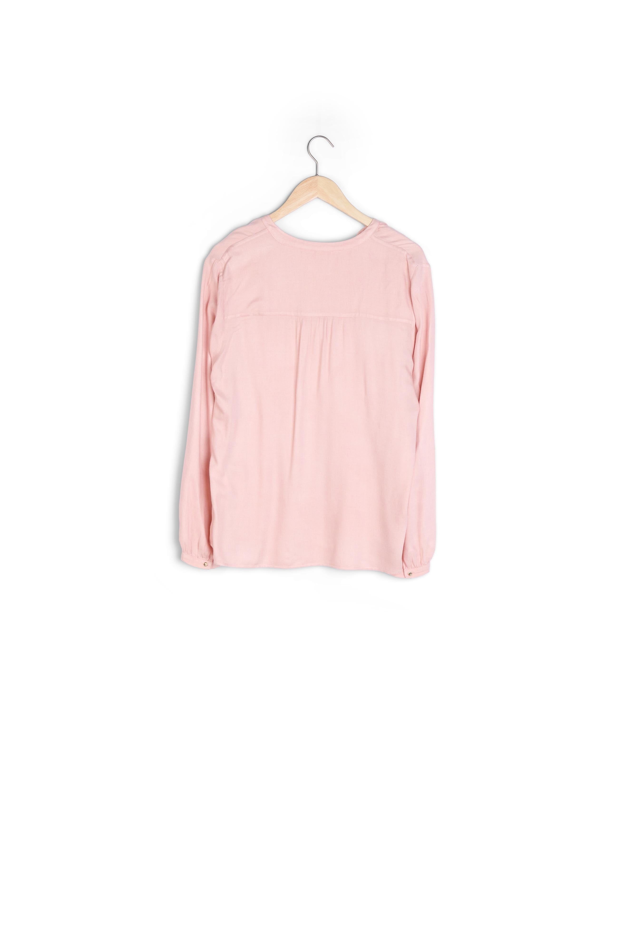 Blouse fine rose poudré Clairvy Faume - seconde main