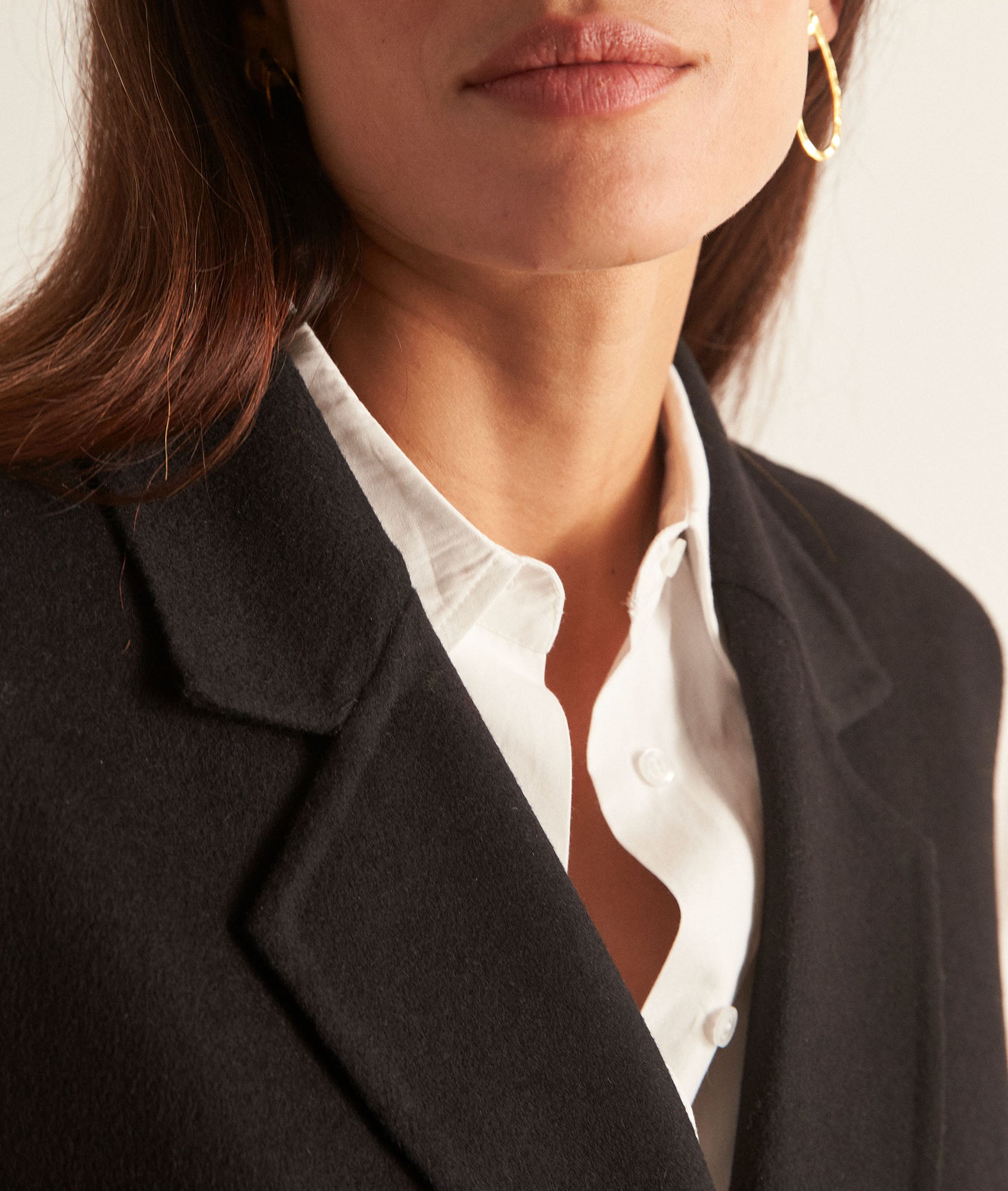 Veste de tailleur sans manches noire Maeva Faume - seconde main