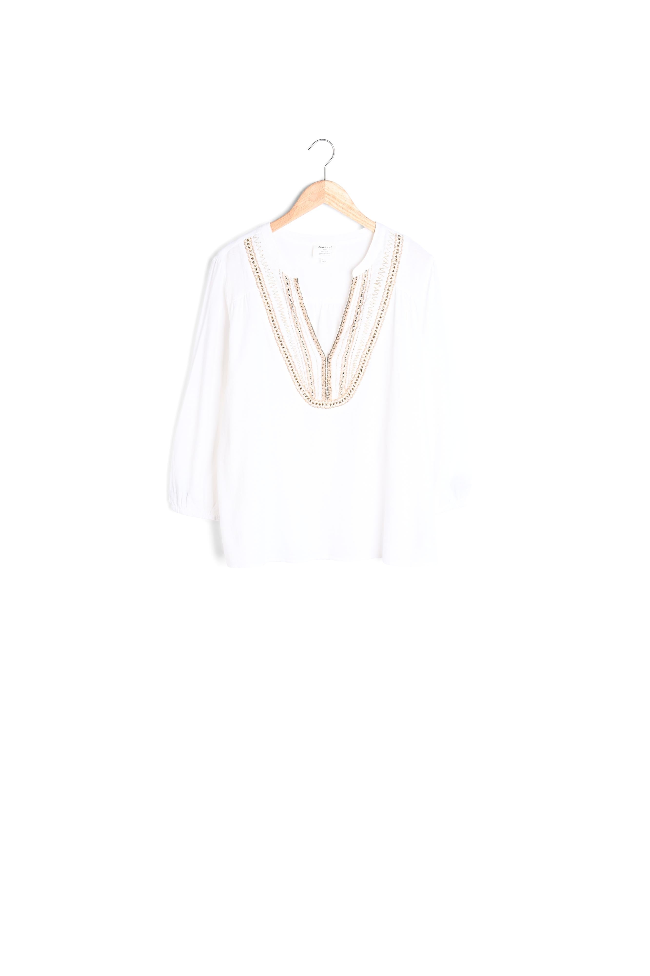 Blouse brodée Carmen Faume - seconde main