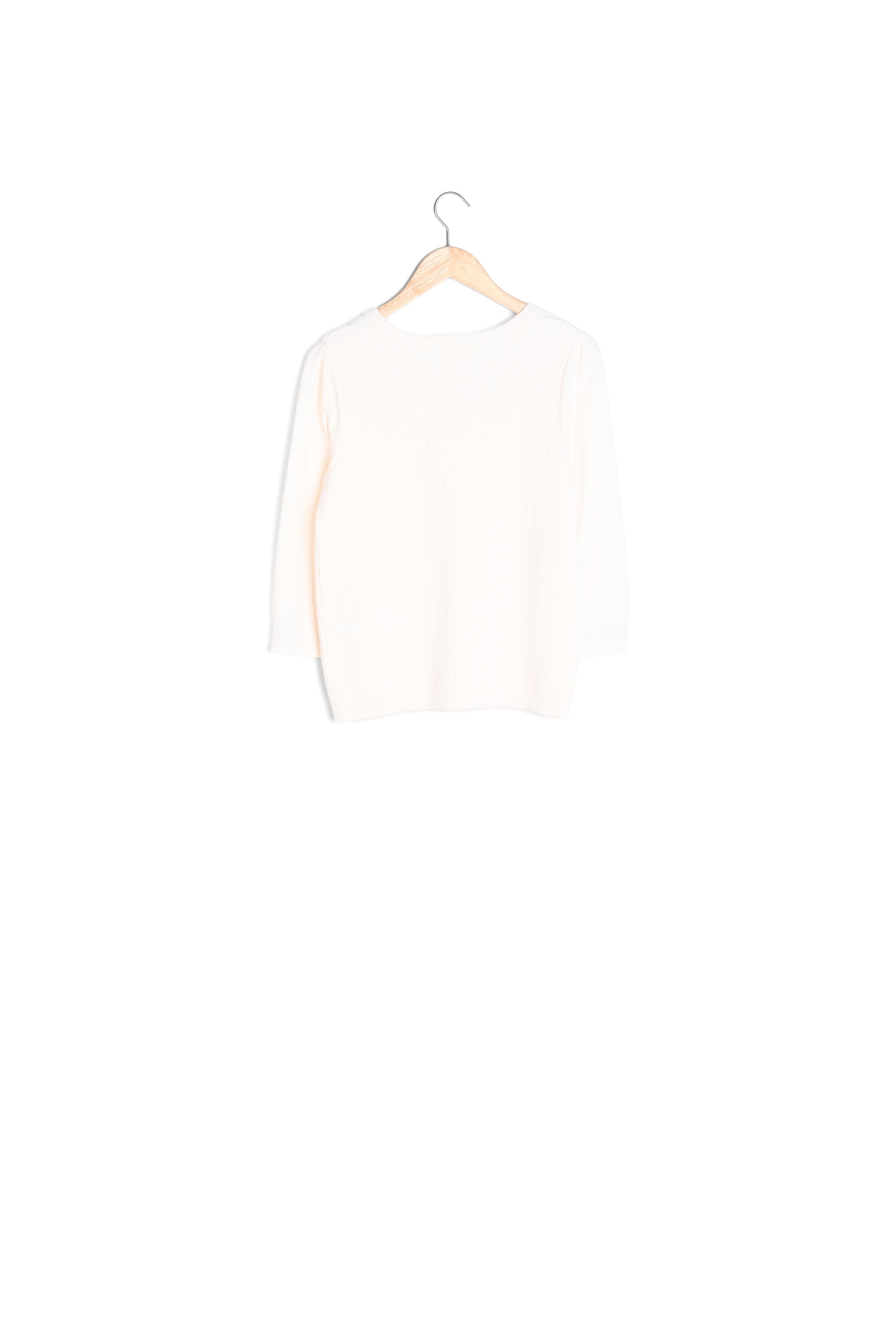 Pull en double maille écru Théa Faume - seconde main