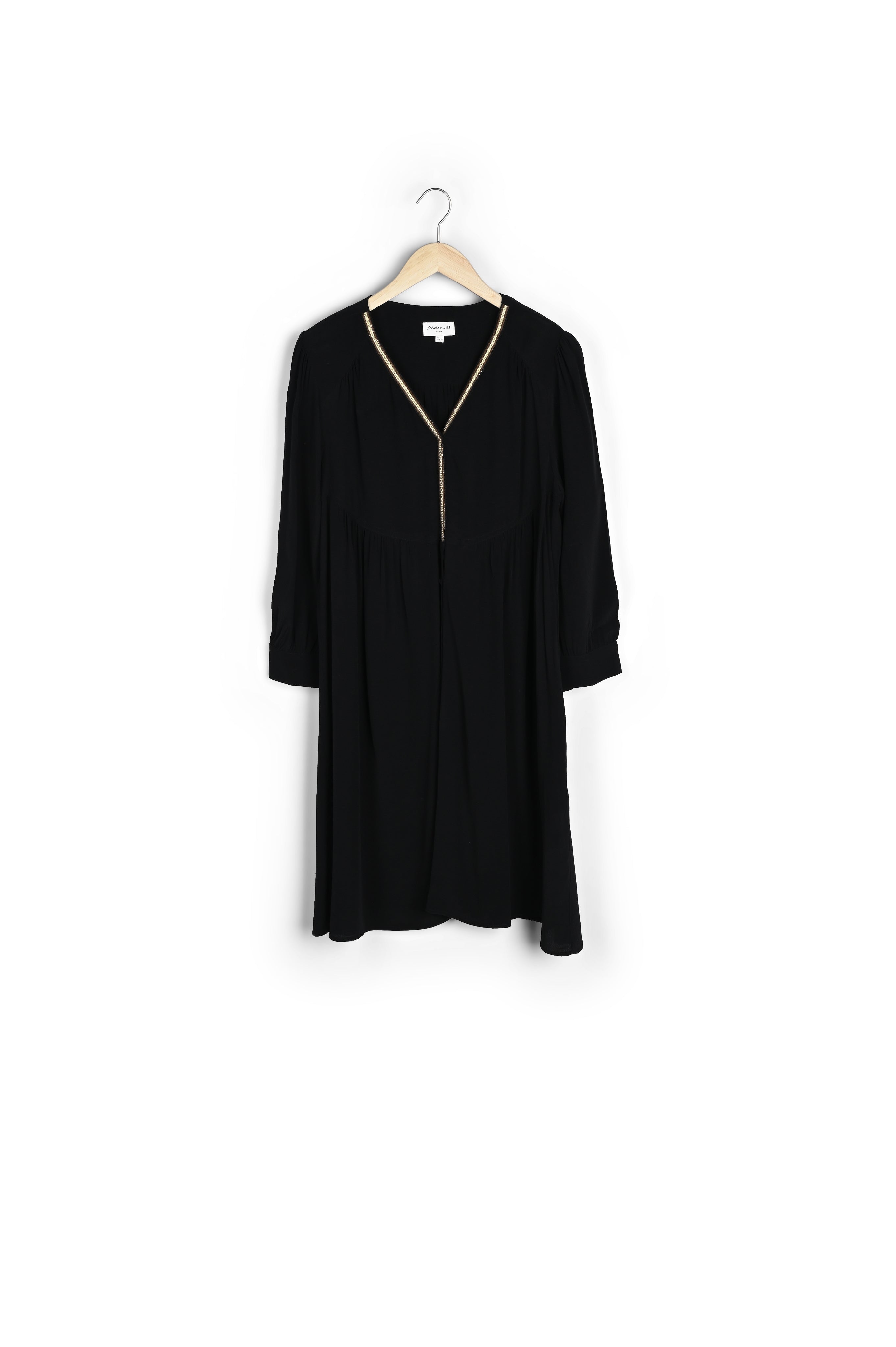 Robe fluide noire Chlotilde Faume - seconde main