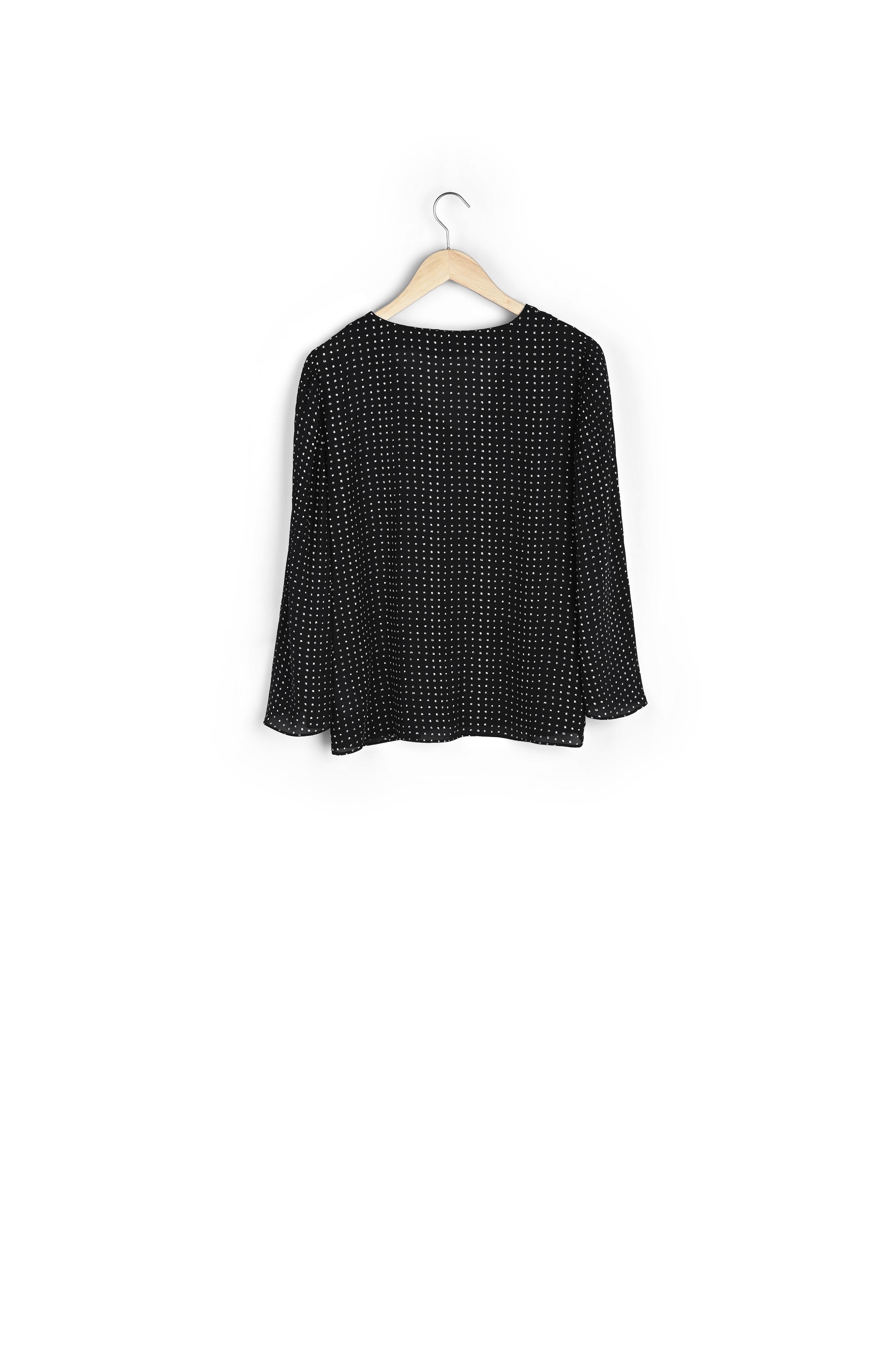 Blouse plissée à pois Morgane Faume - seconde main