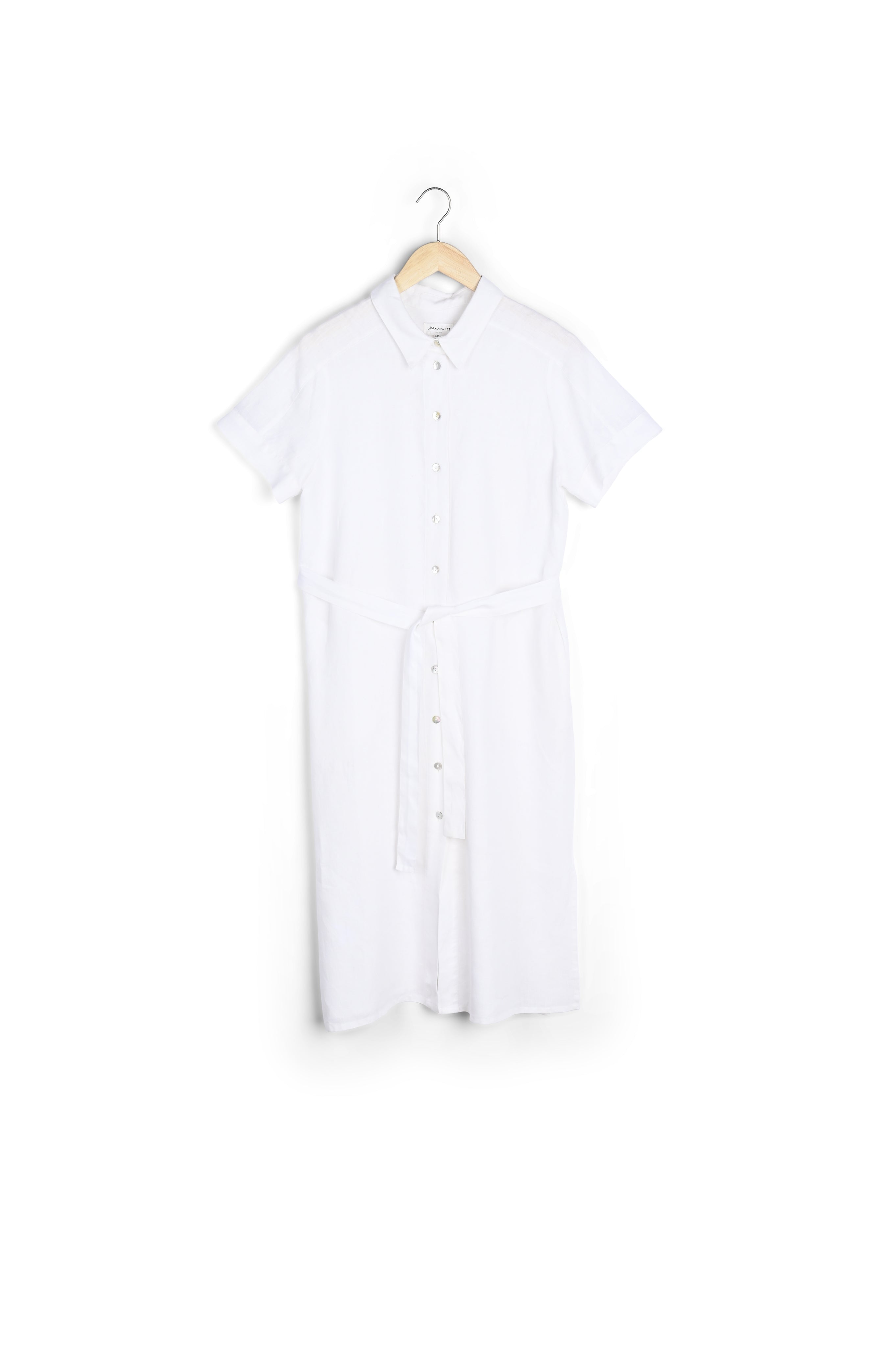 Robe longue en lin responsable ivoire Nida Faume - seconde main