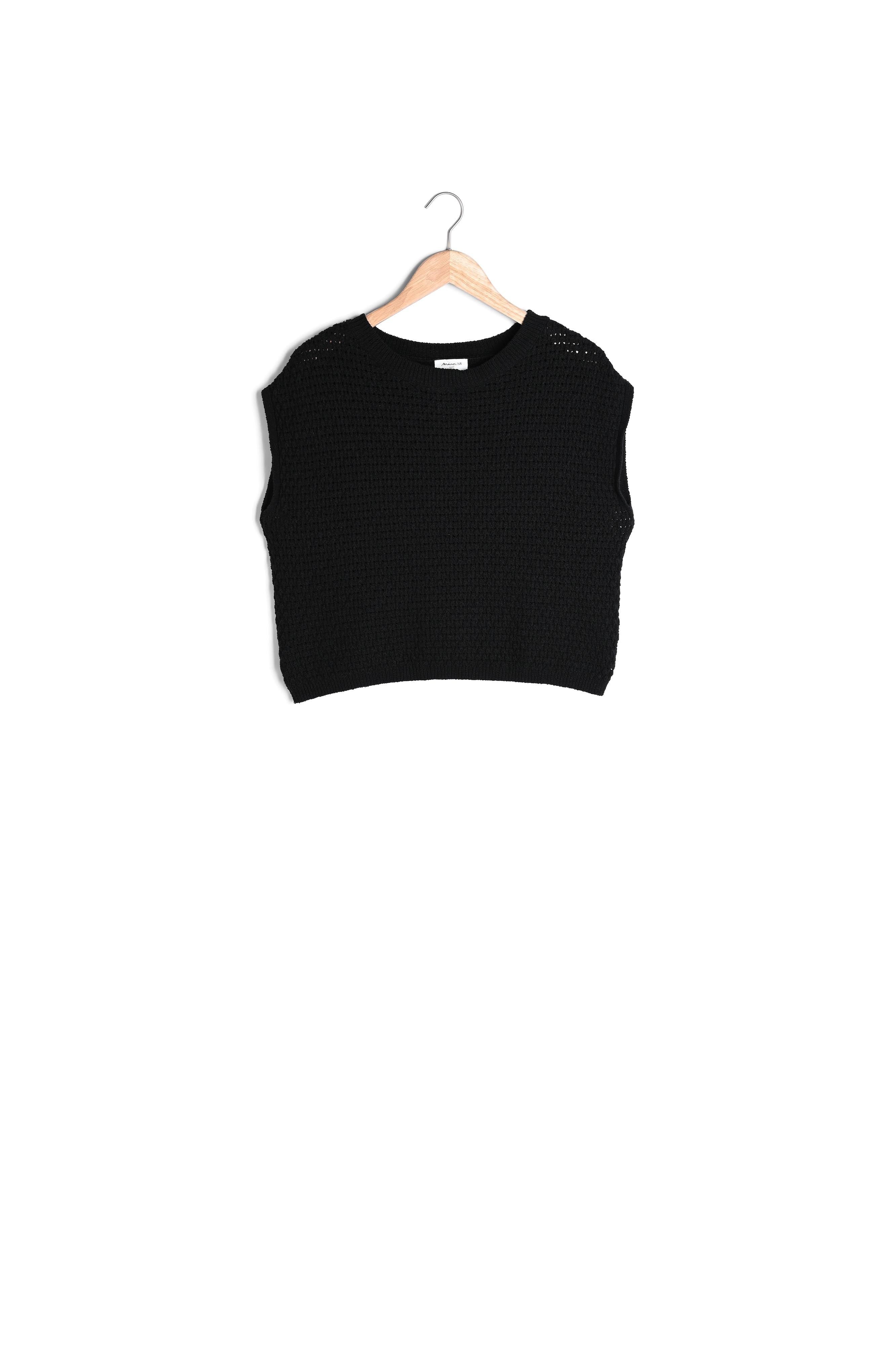 Pull sans manches en crochet LADY Faume - seconde main