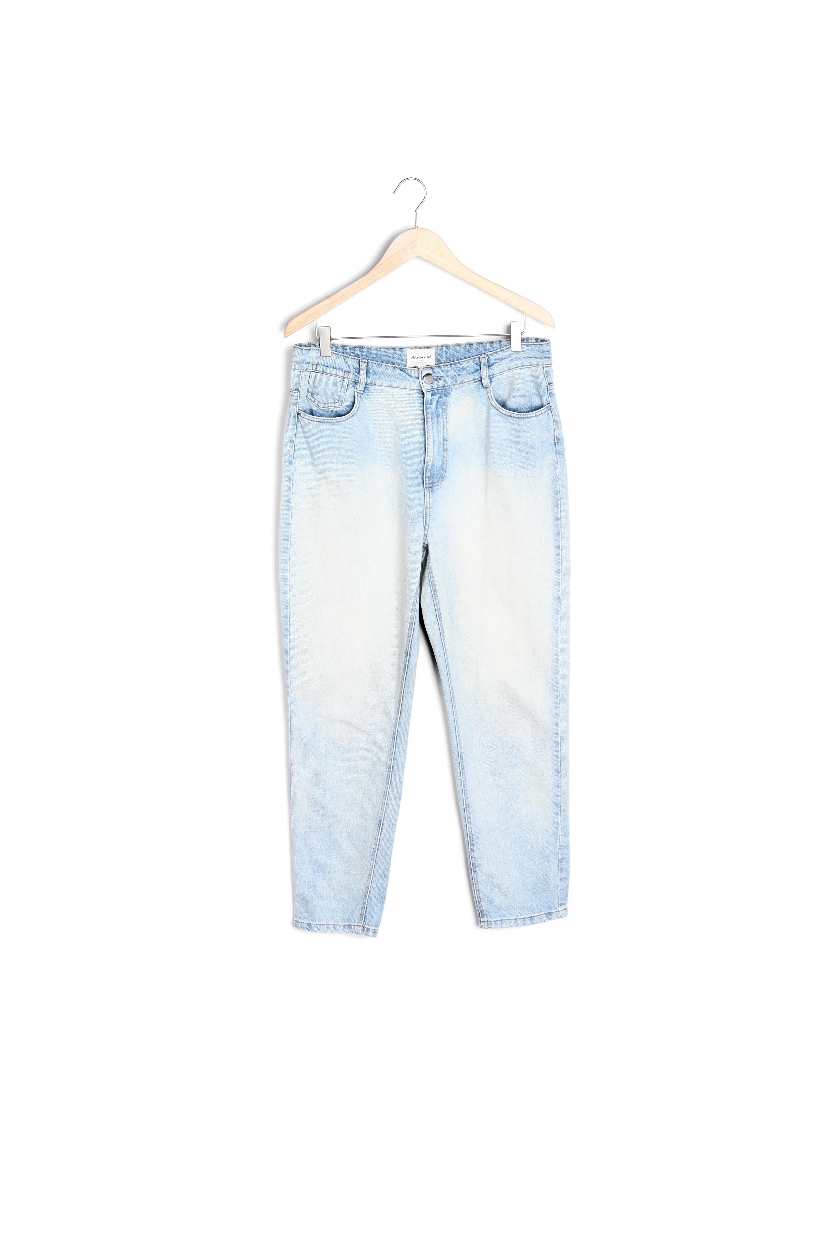 Jean mom en denim pure bleached Solene Faume - seconde main
