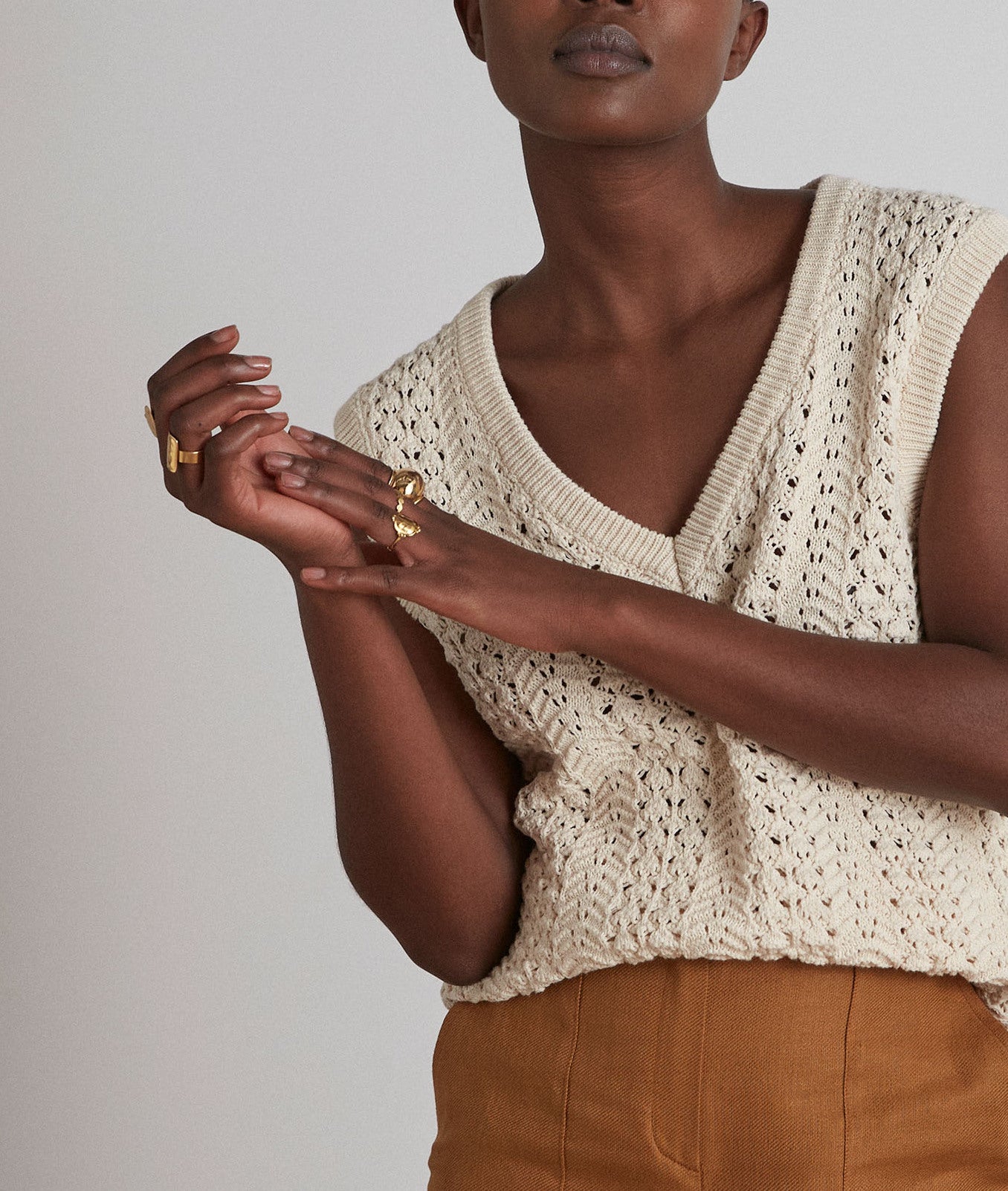 Top en crochet Mambo Faume - seconde main